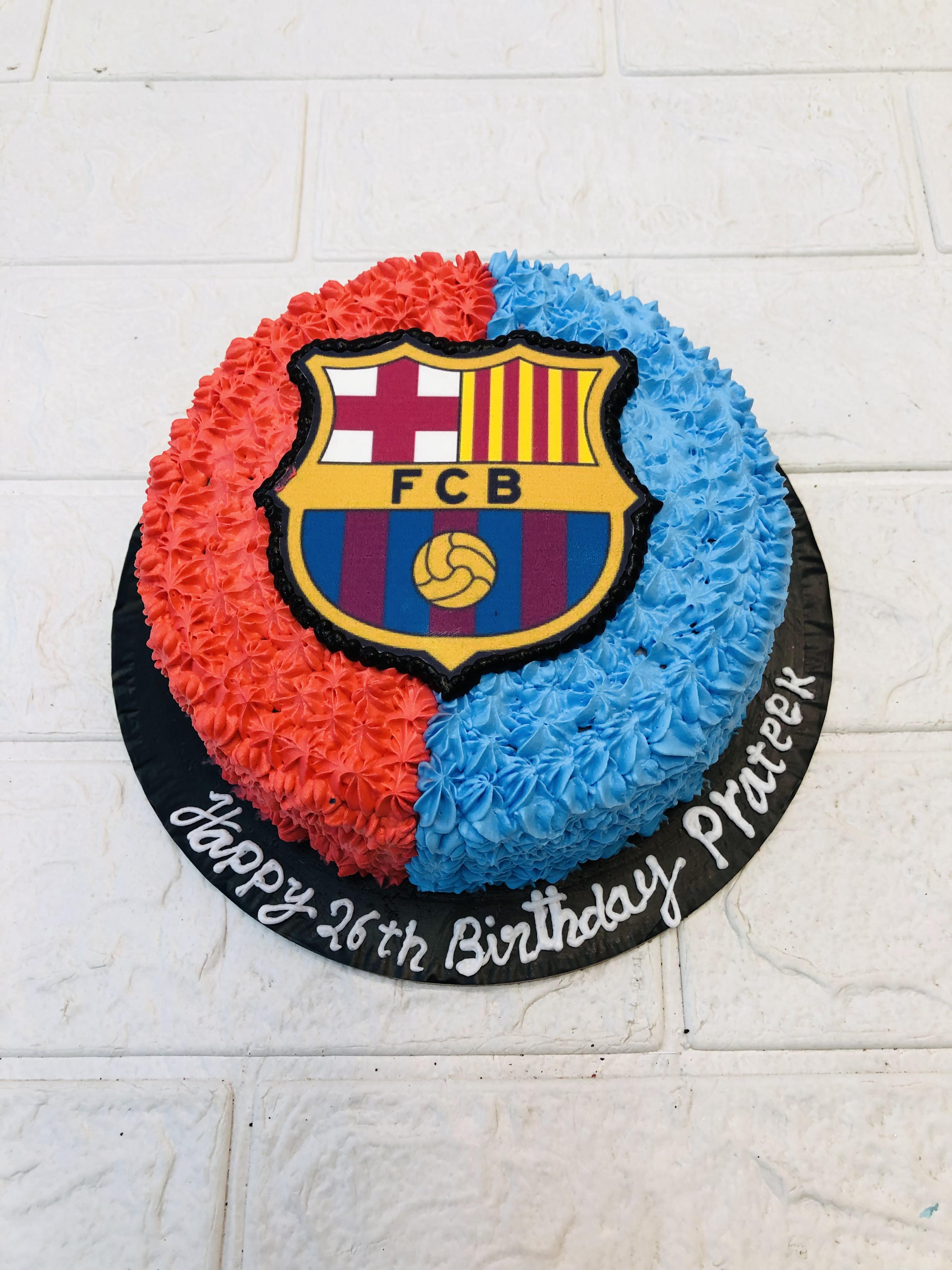 F C Barcelona Cake