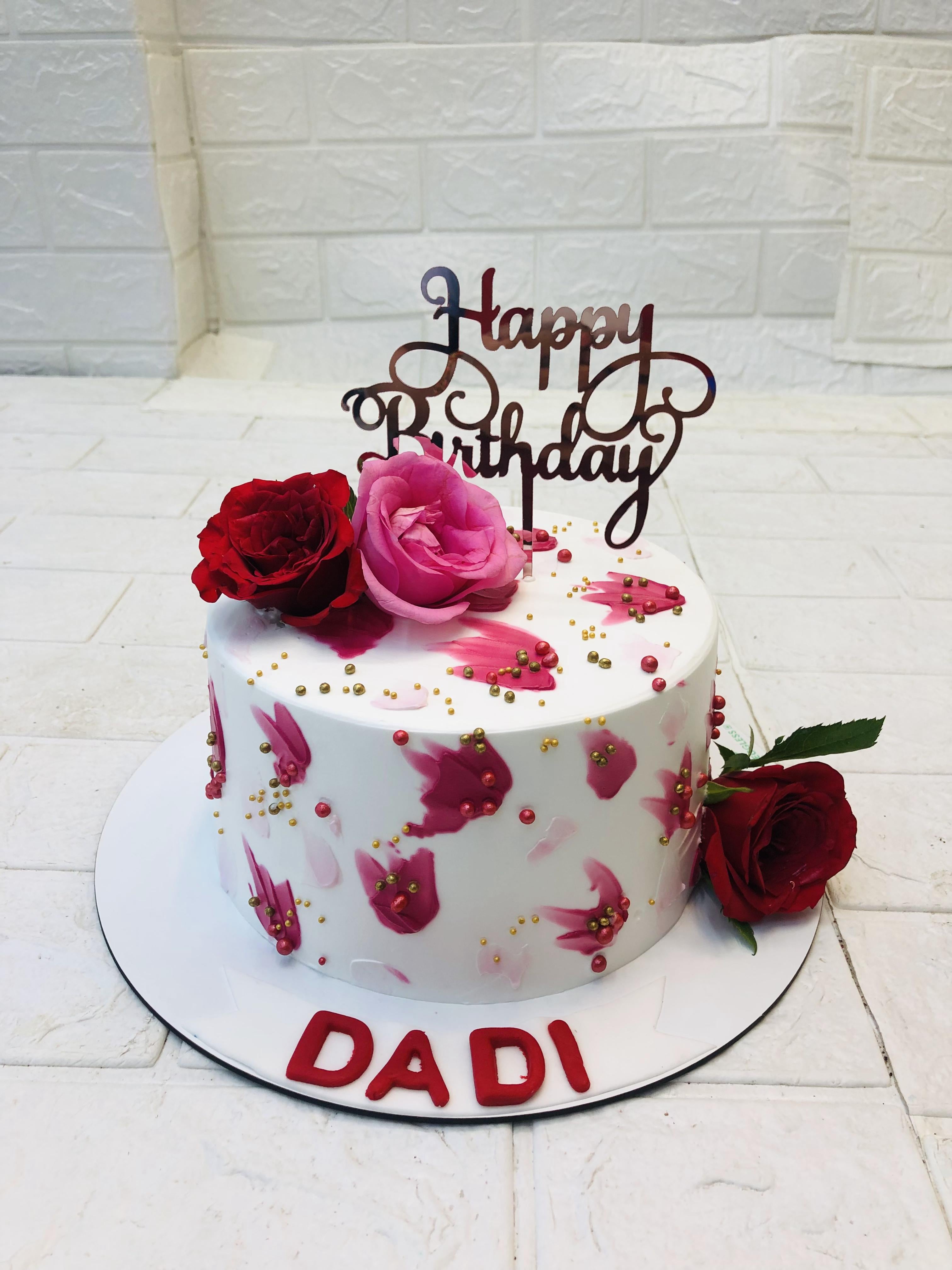 Pink Rose Basic Cake 2