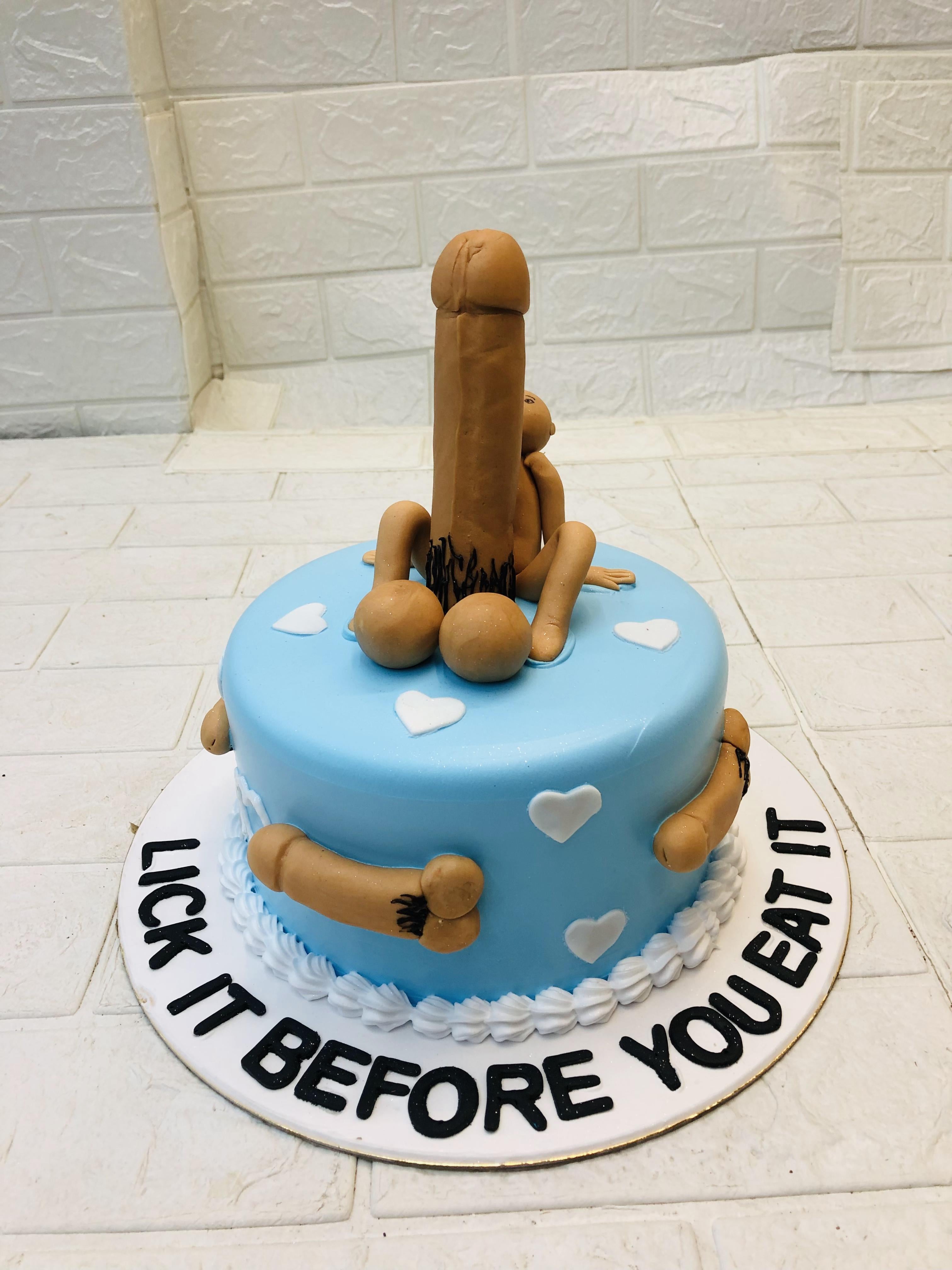 Dick theme cake