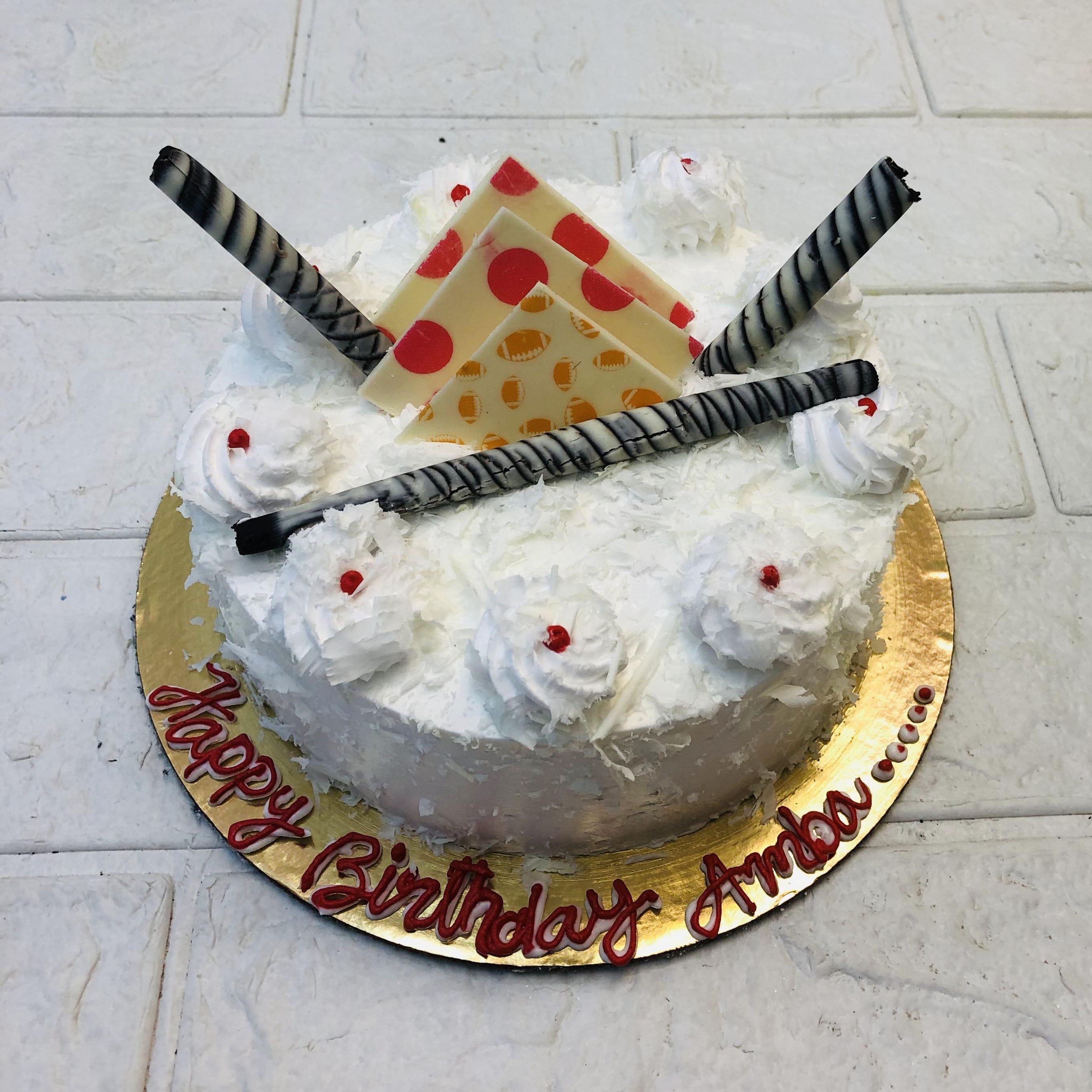 Choco Cherry White Cake