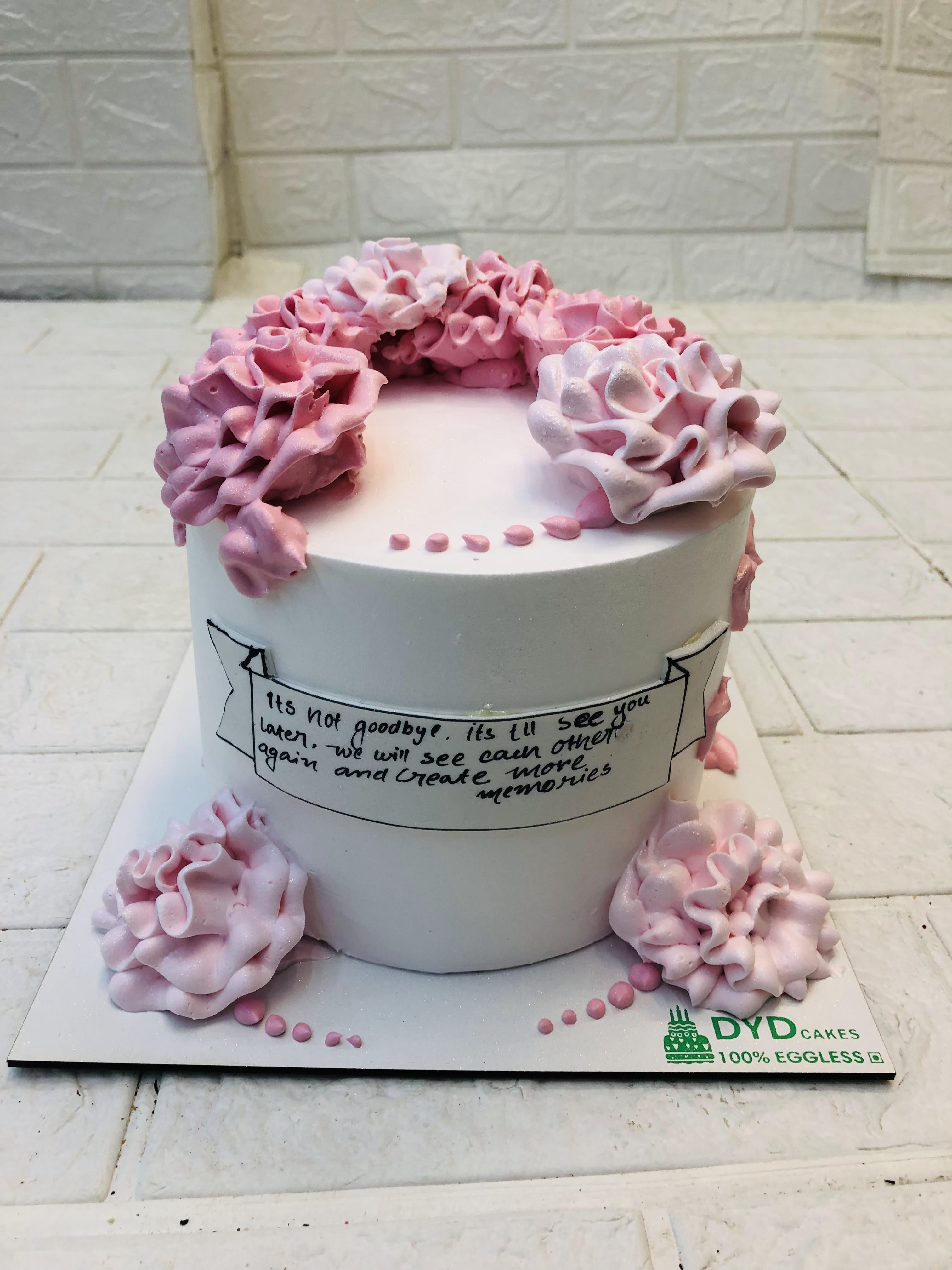 Ruffle Engagement Cake