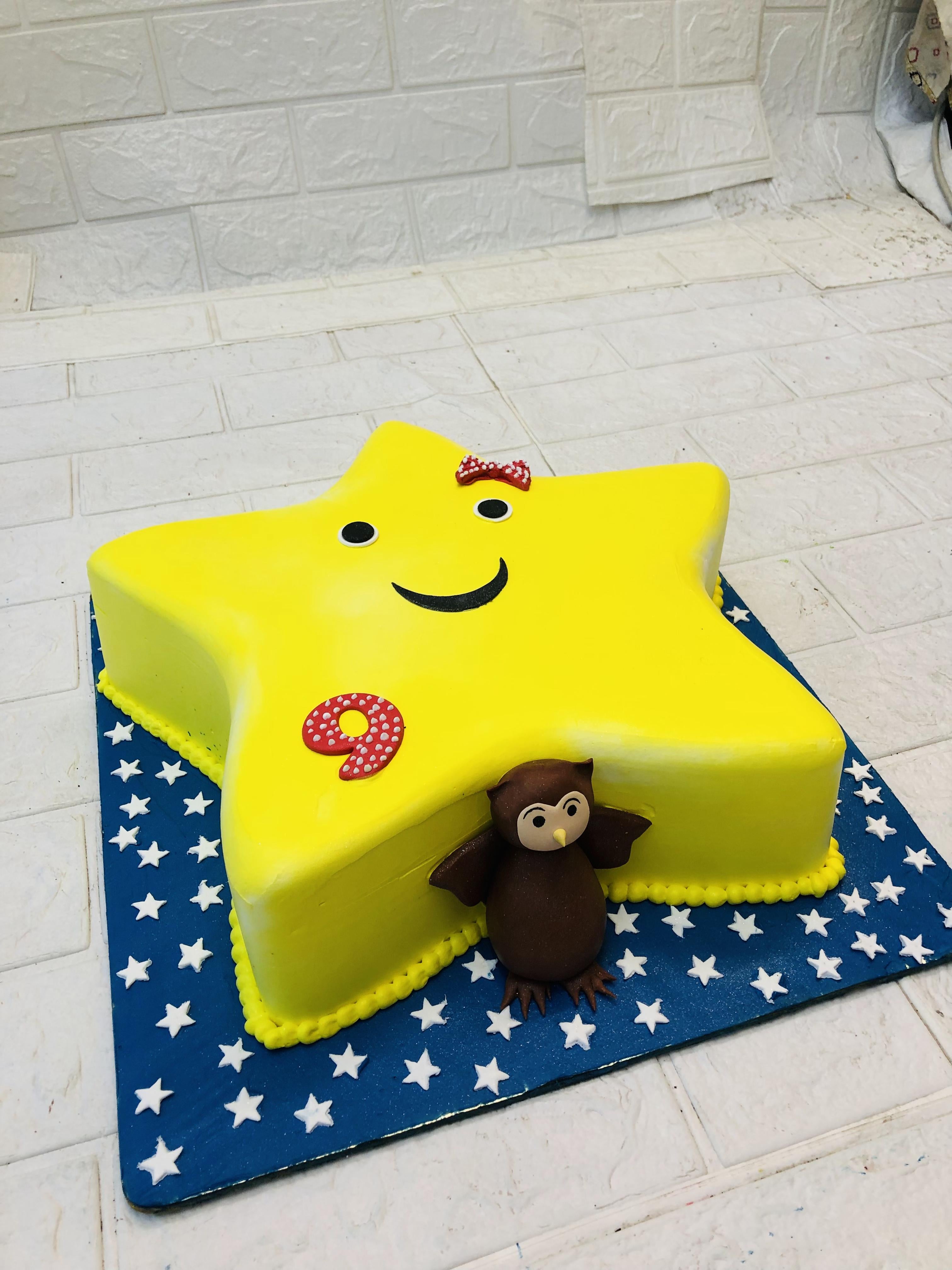 Star Shape Yellow Cake