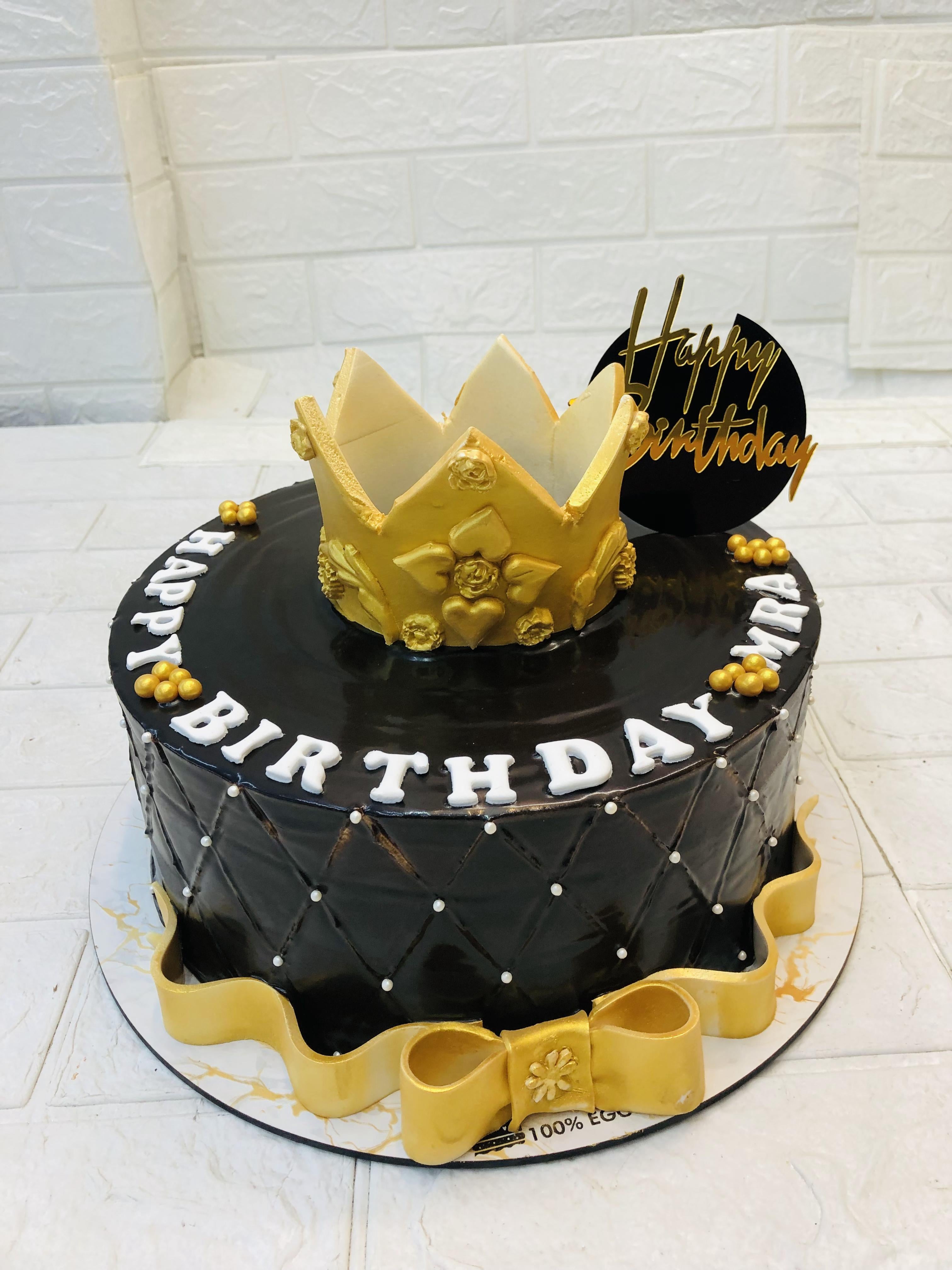 Golden Tiara Chocolate Cake