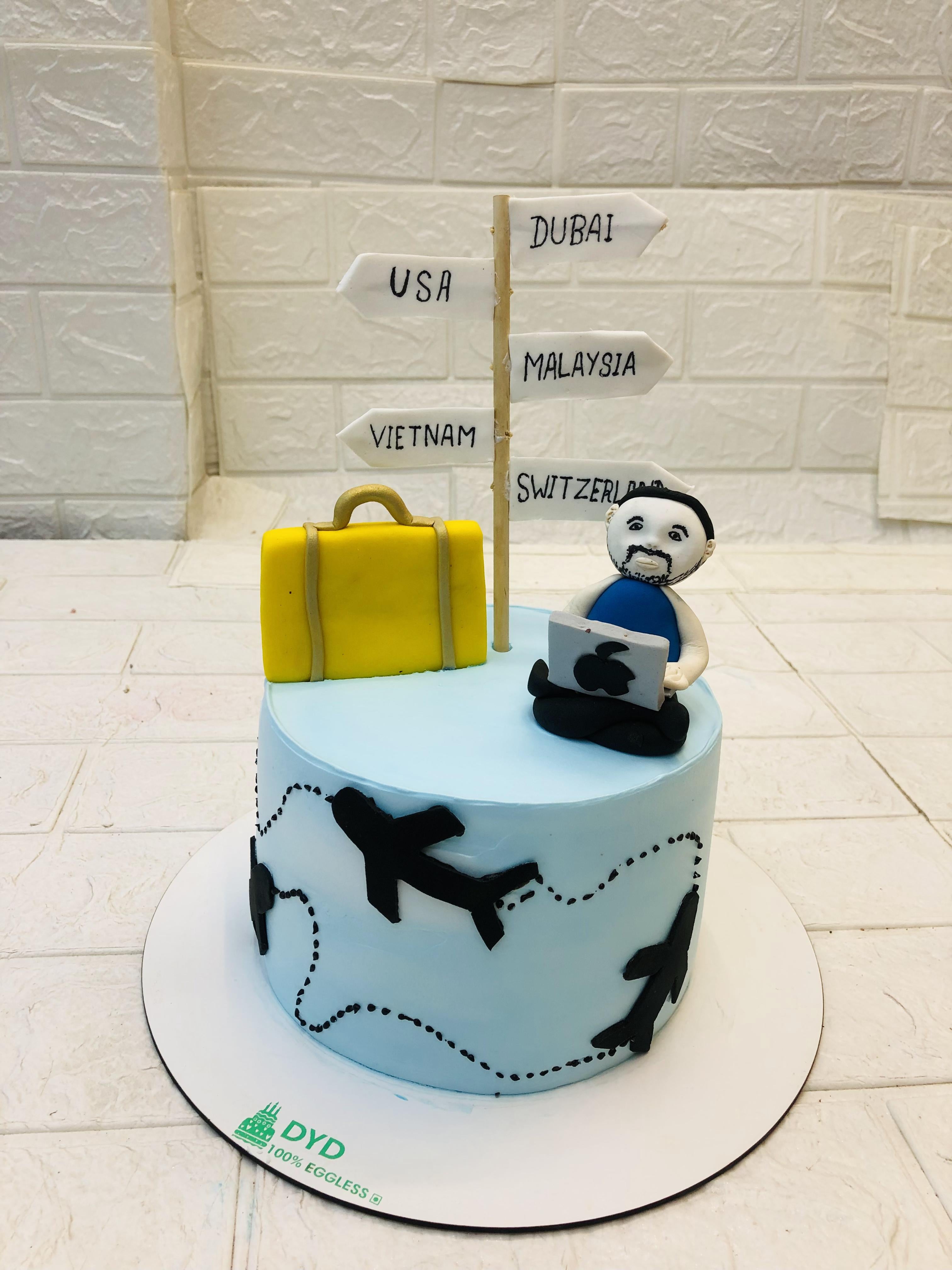 World Tour Theme Cake