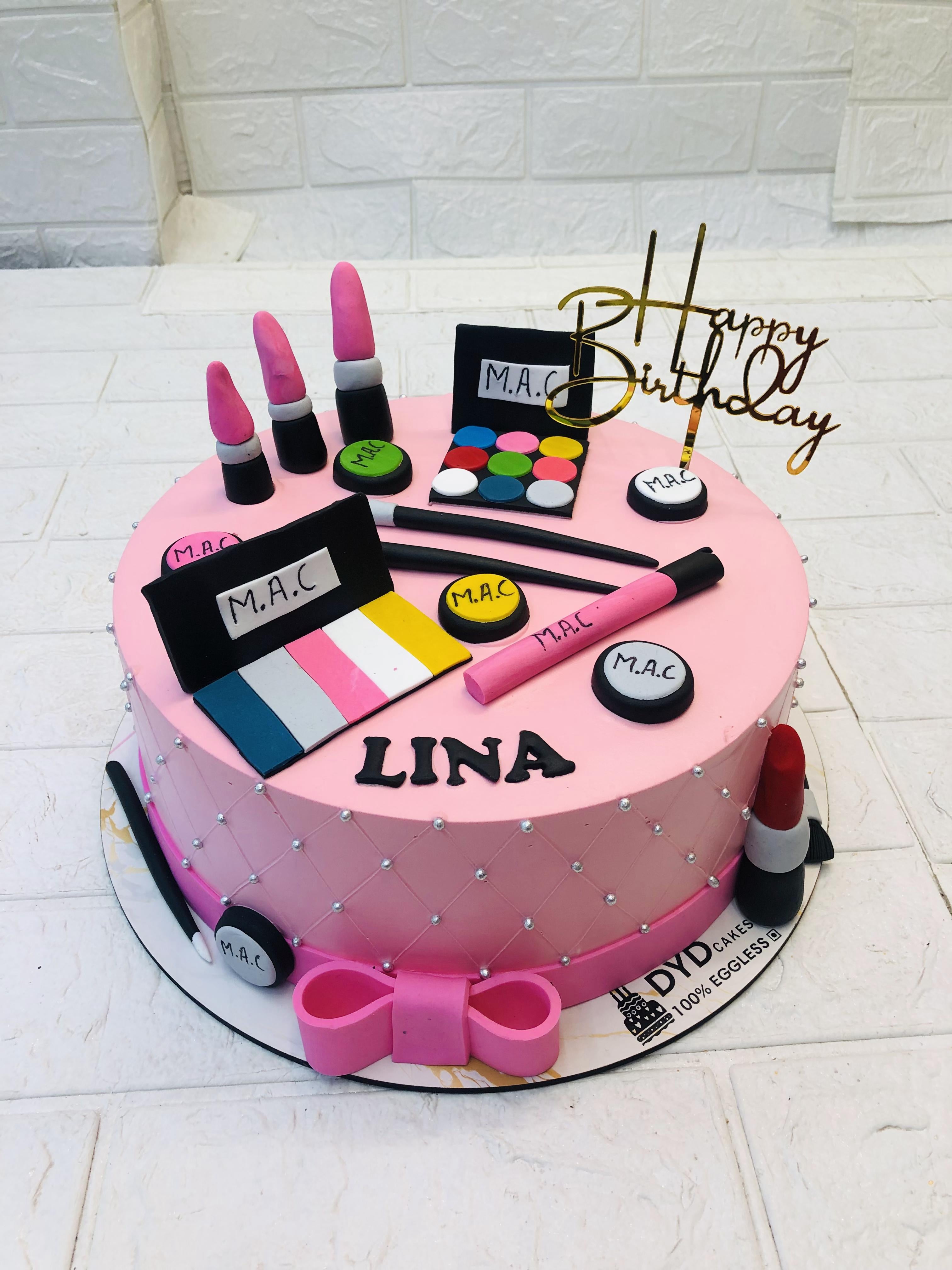 Pink Make Up Cake 2