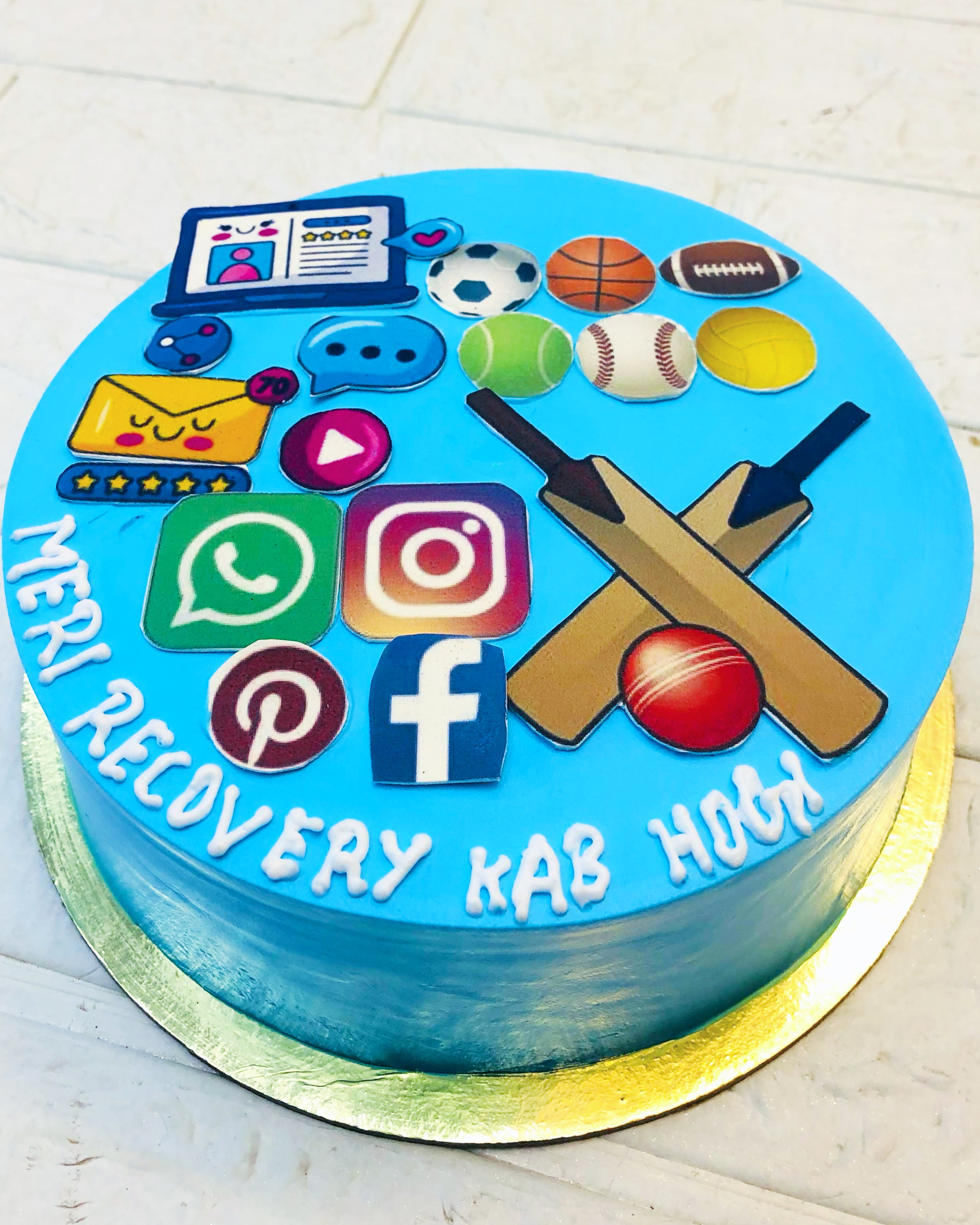 Multi Sports Theme Cake