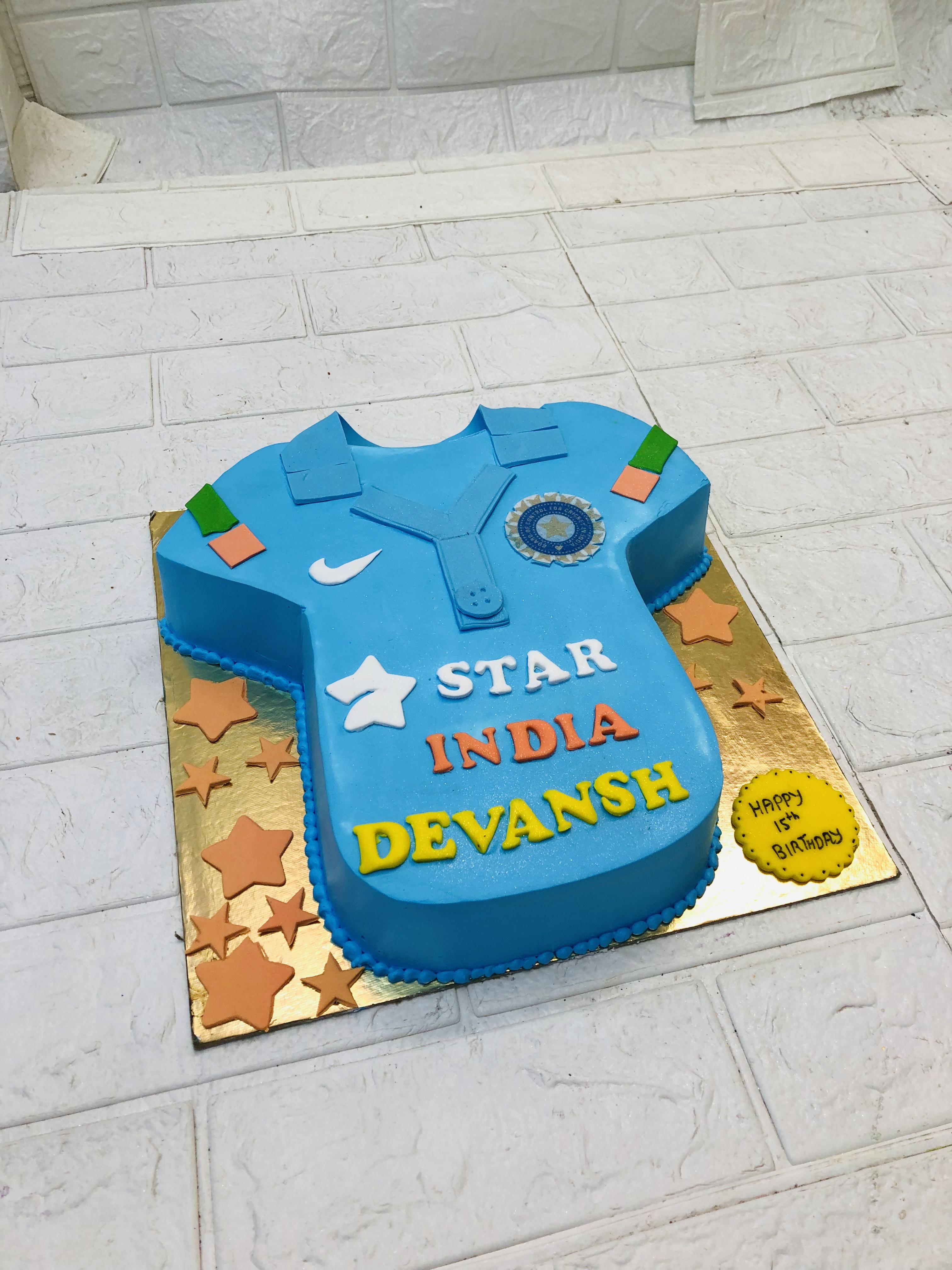 Team India T-shirt Cake