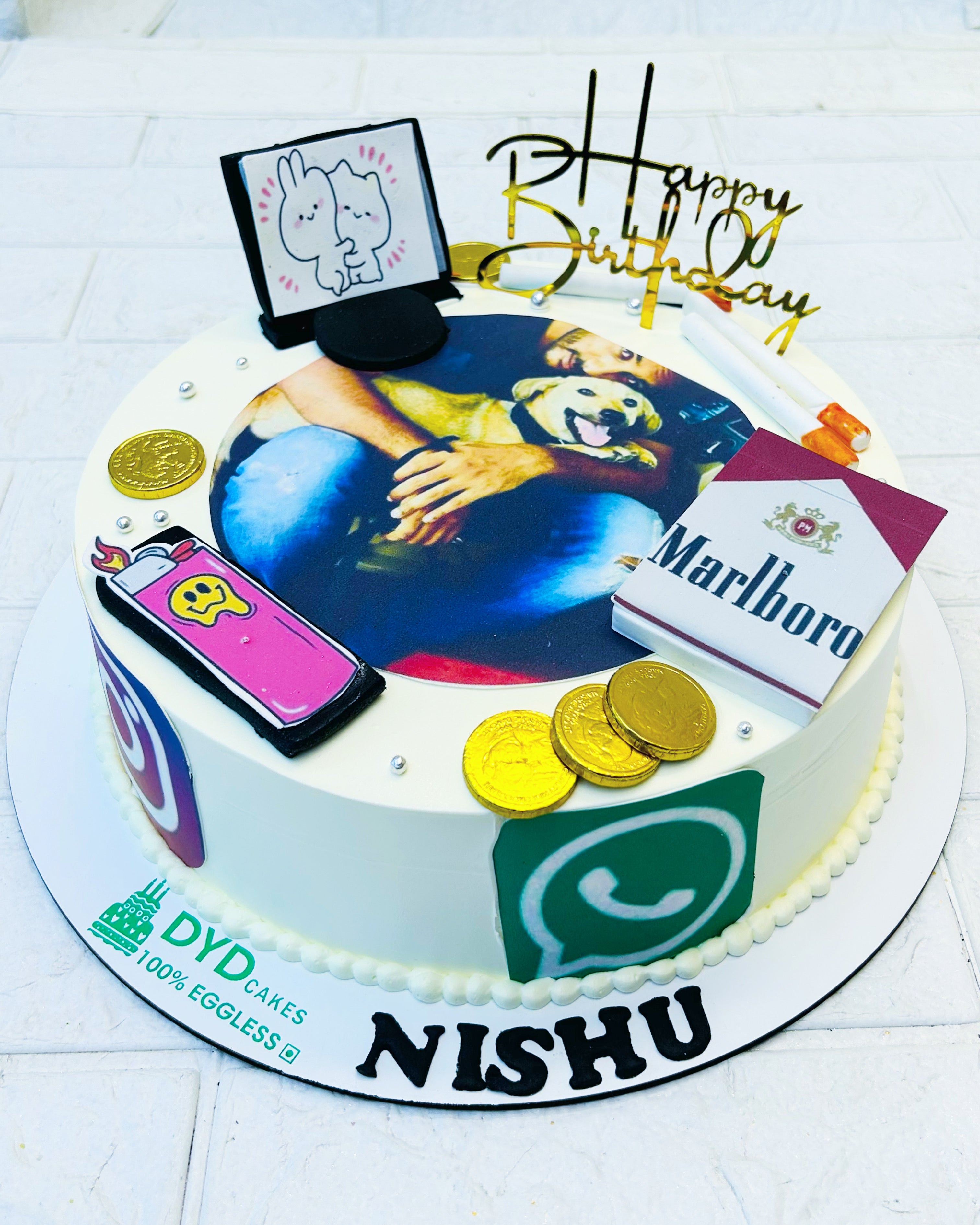 Social Media Theme Photo Cake