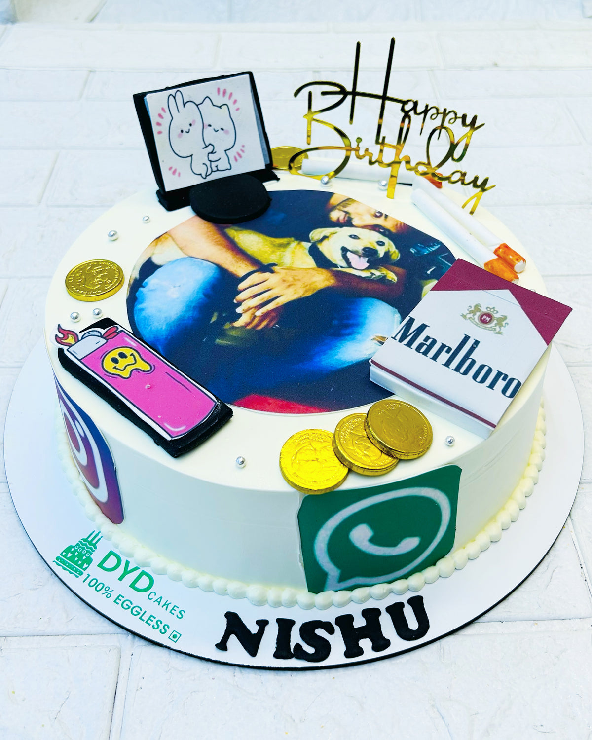 Social Media Theme Photo Cake
