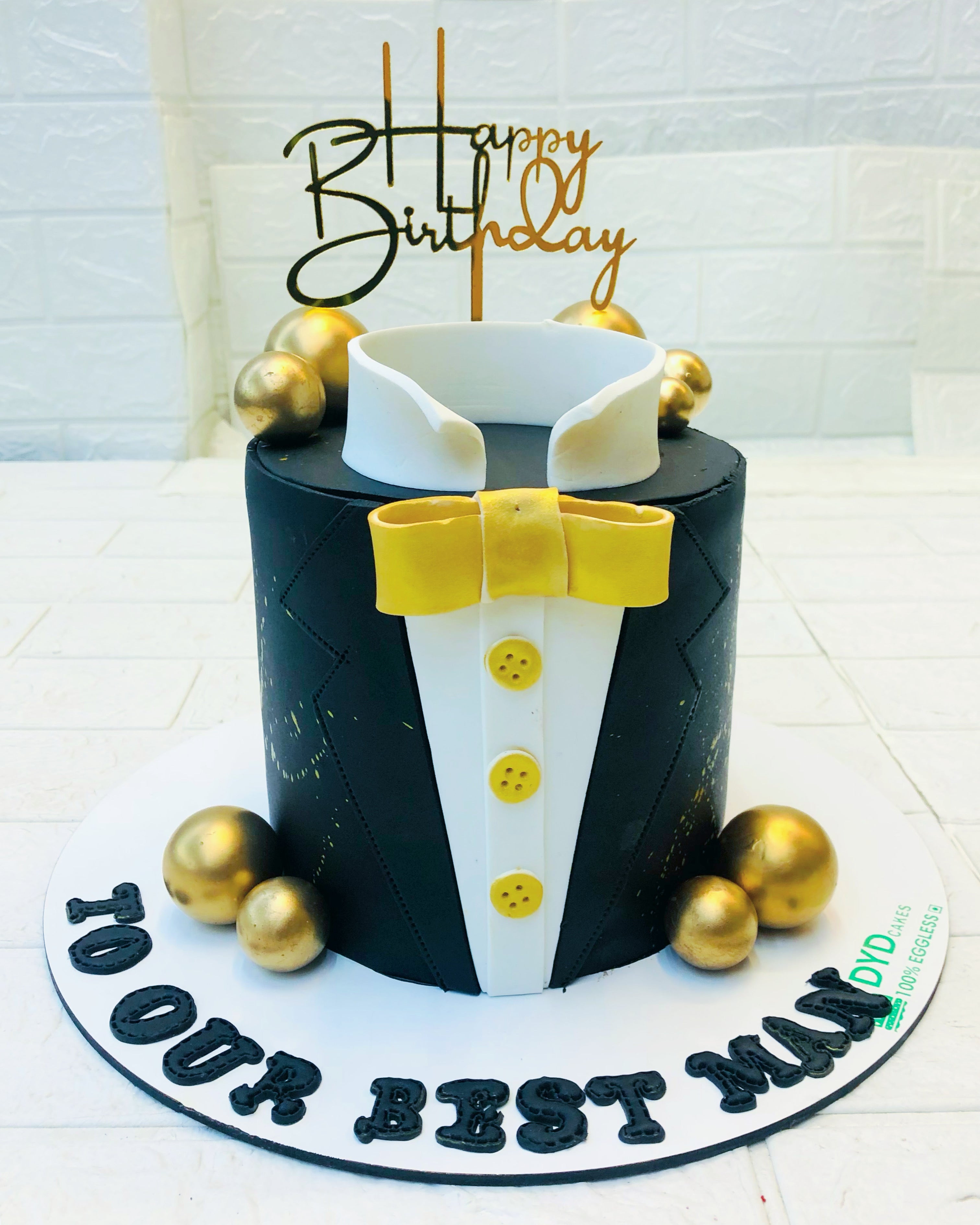 Black Coat Theme Cake