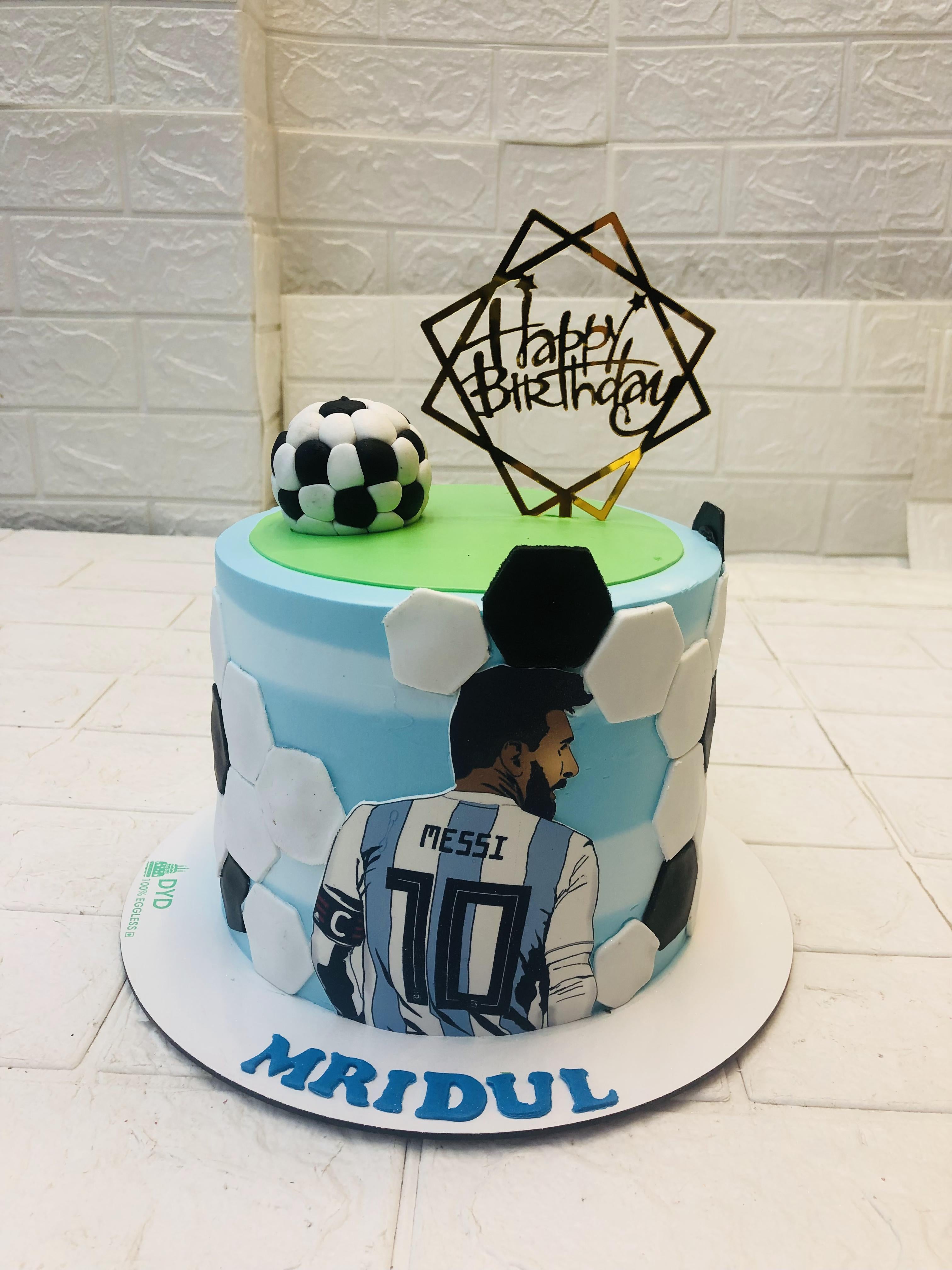 Football Messi Victory Cake