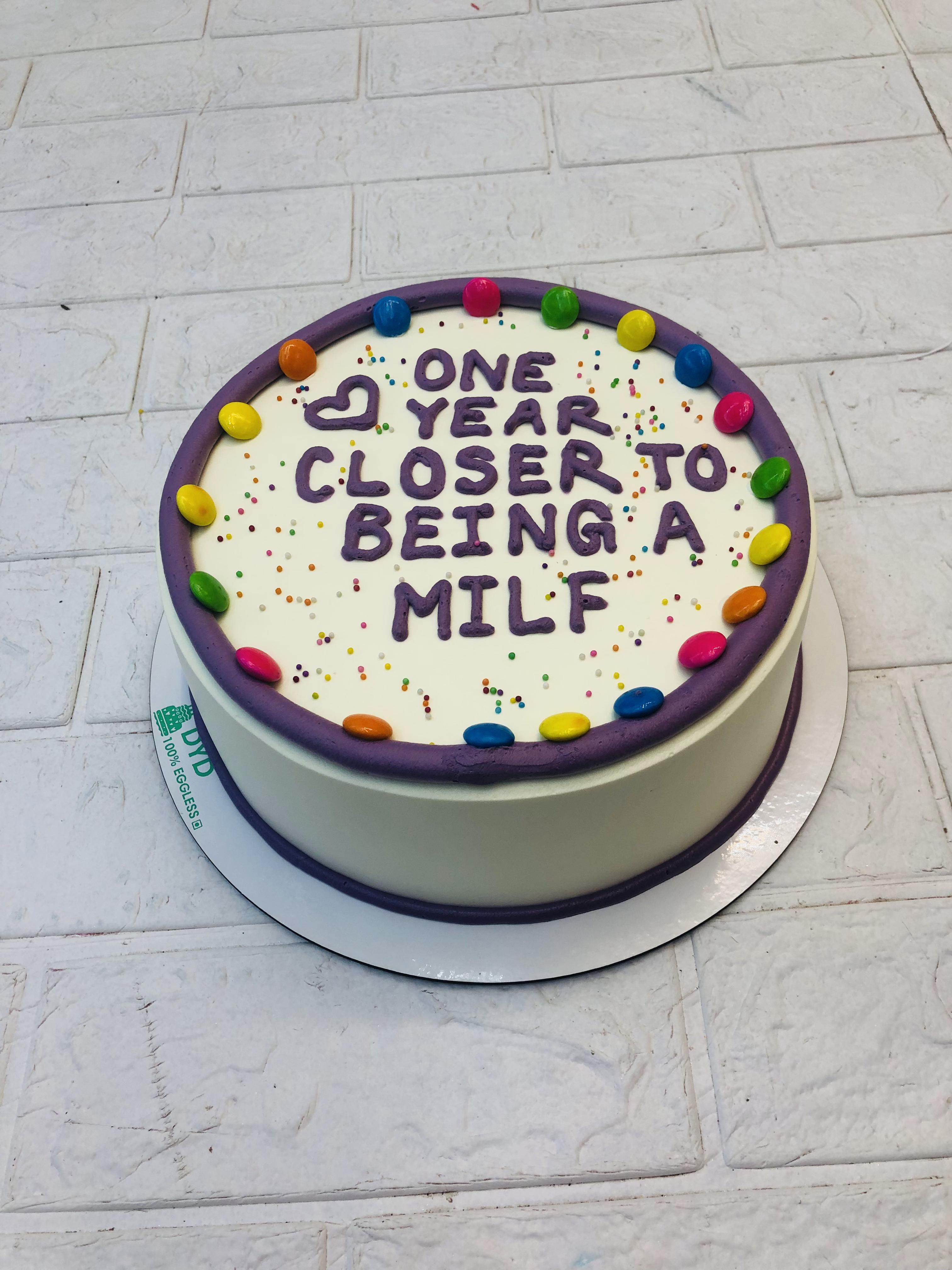 White Purple Gems Cake