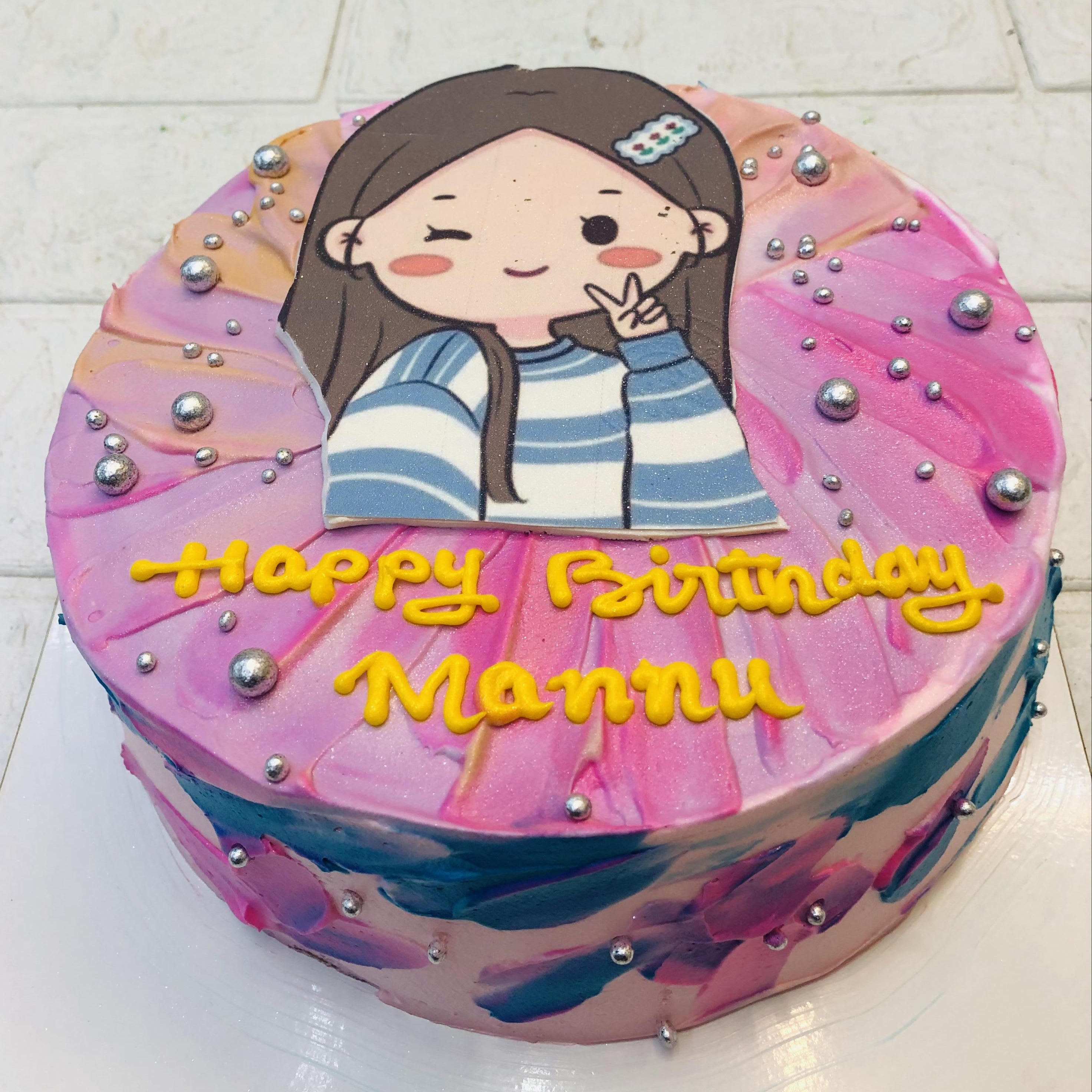 Cool Girl Theme cake