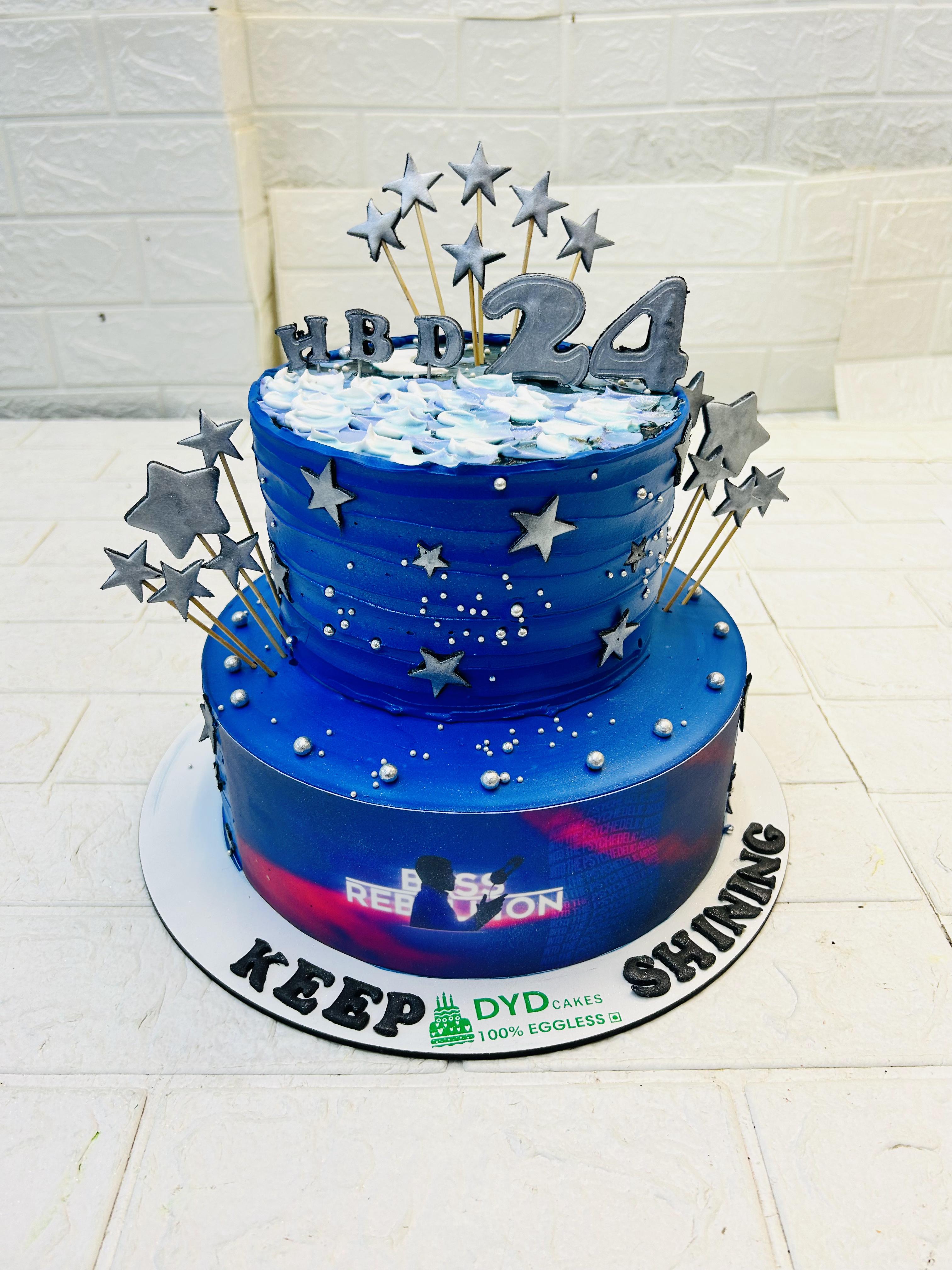 Shinning Star Blue Cake