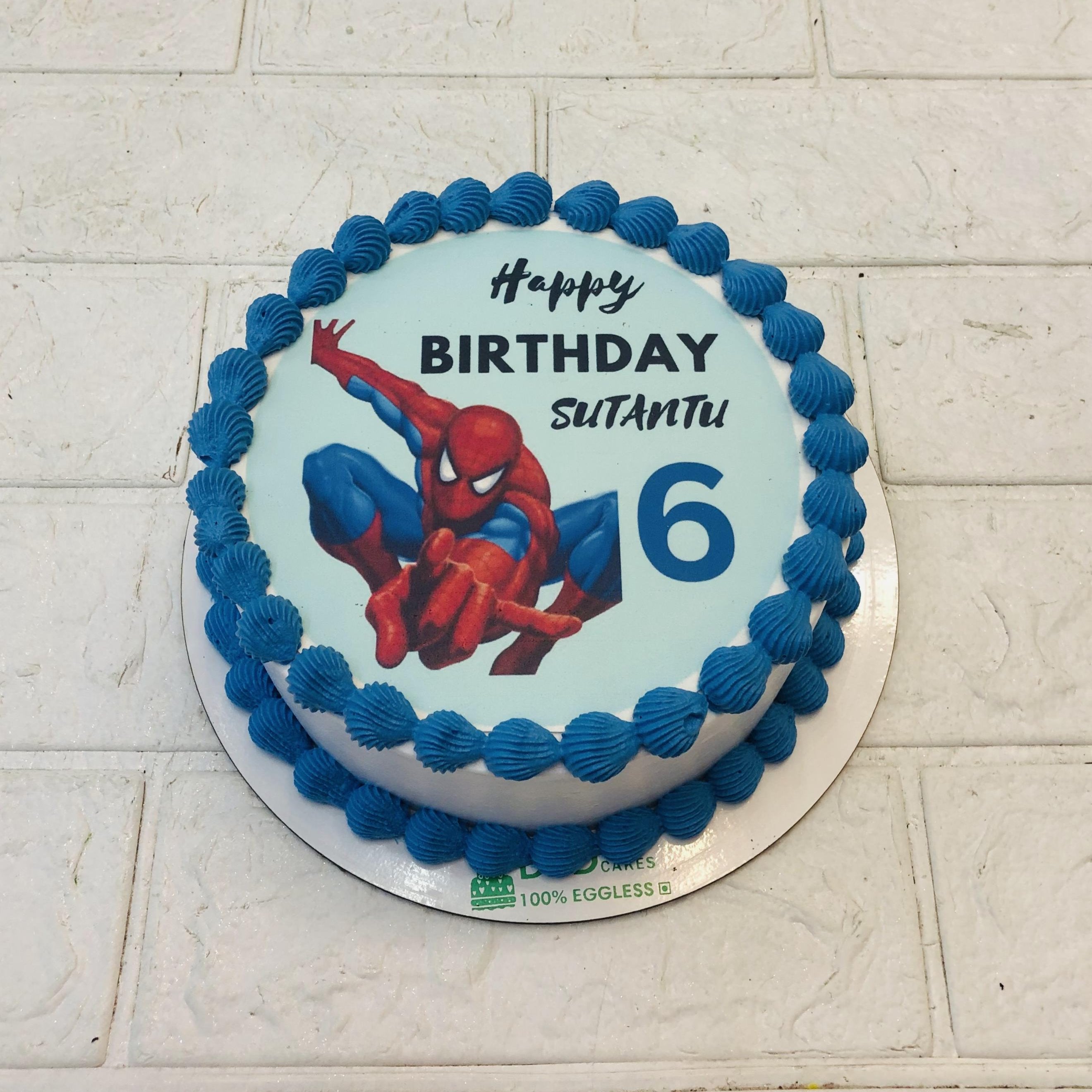 Spiderman Birthday Cake