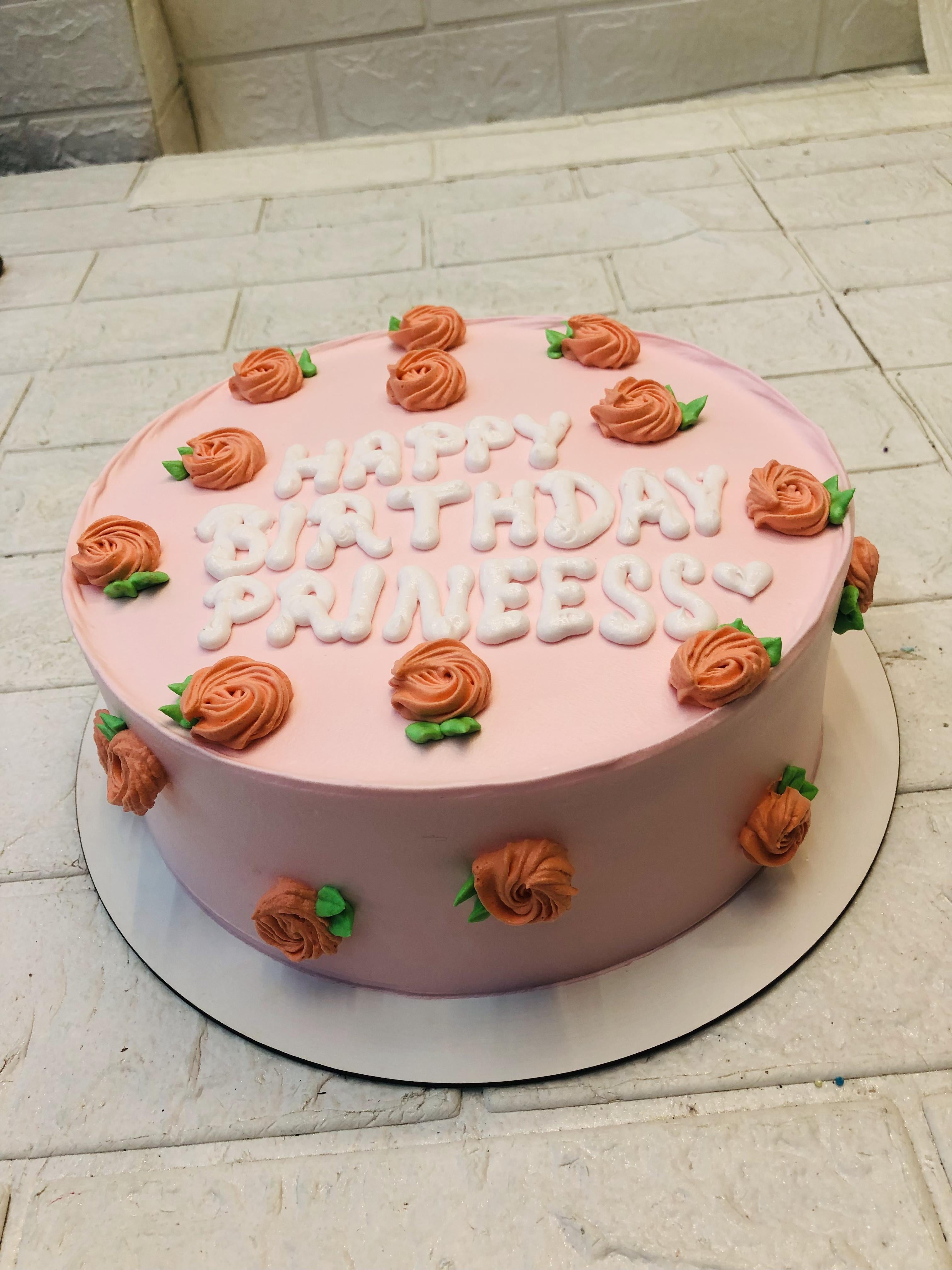 100% Eggless Pinky Peaches Cake in Noida , Greater Noida, Delhi from DYD Cakes