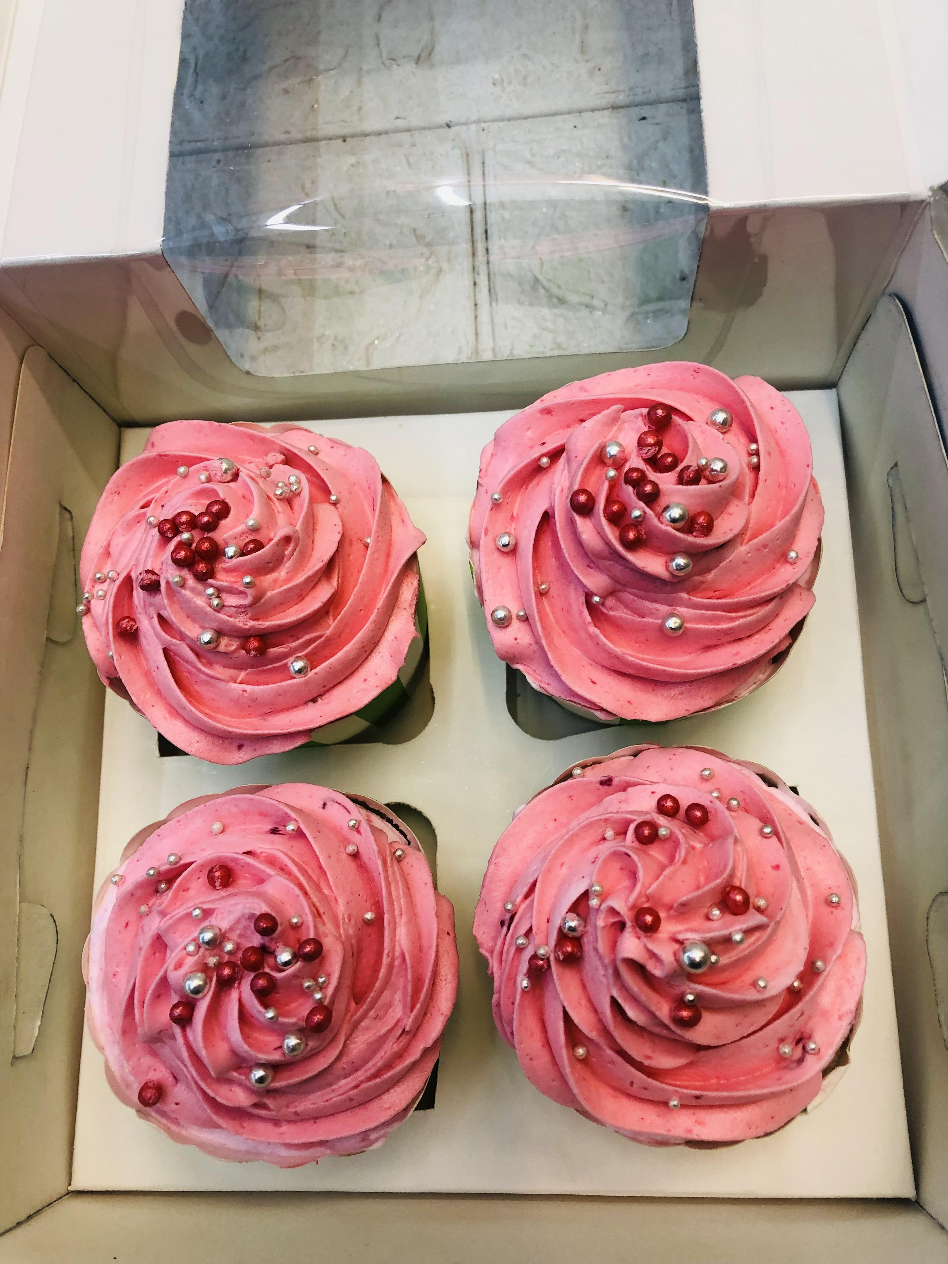 Dazzling Pink Cupcakes
