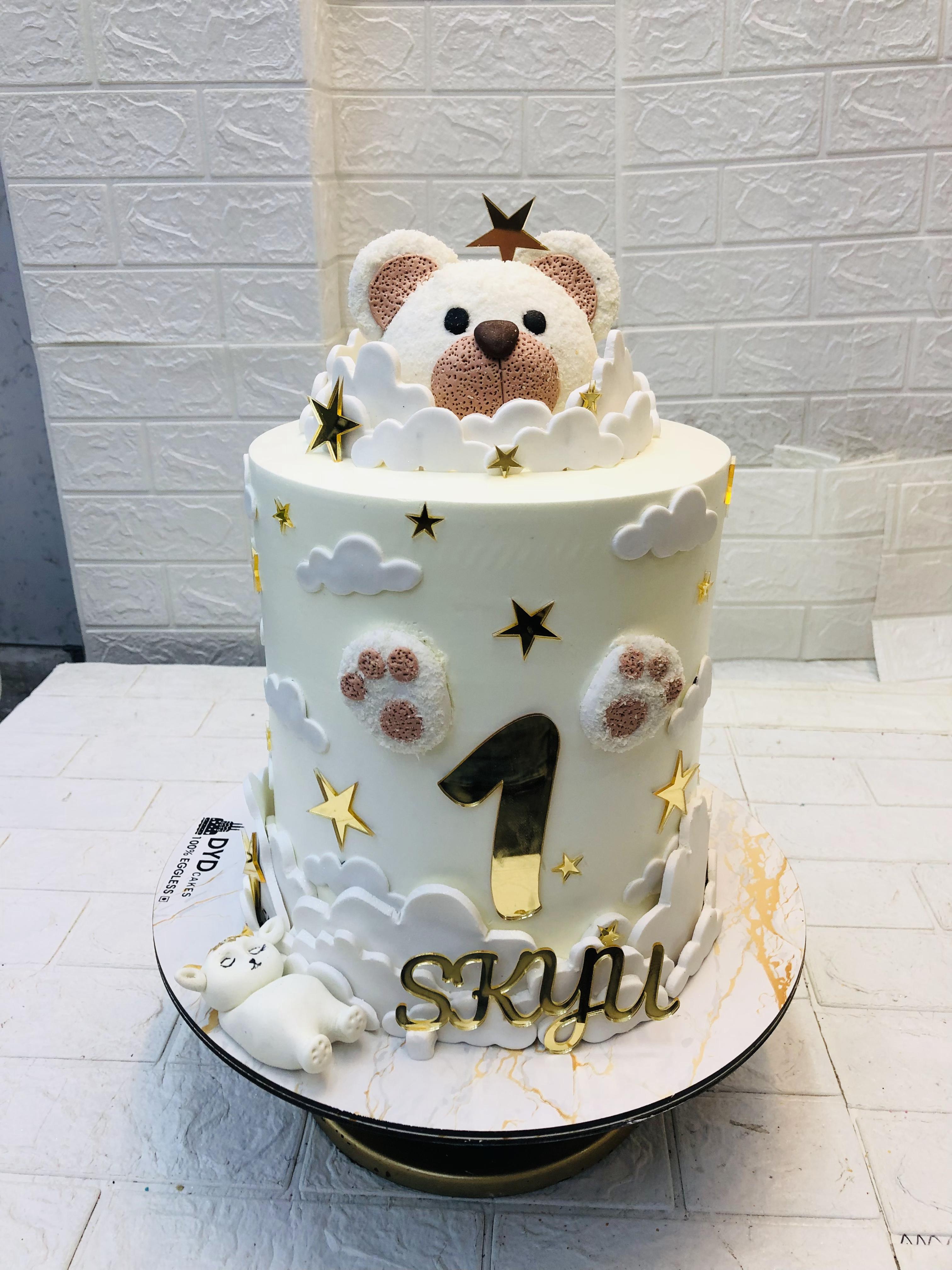 Butter Teddy Birthday Cake