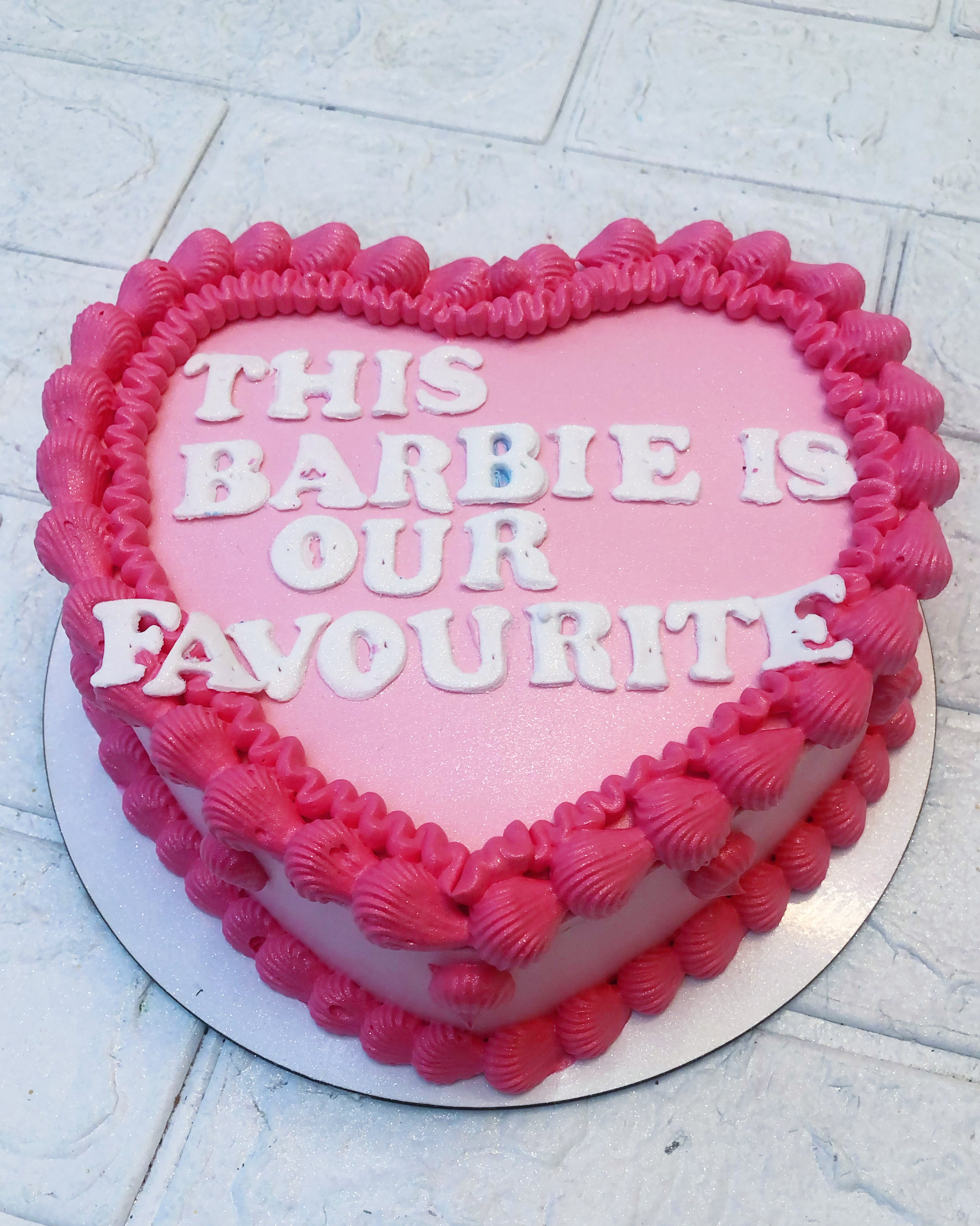 Barbie Heart Cake
