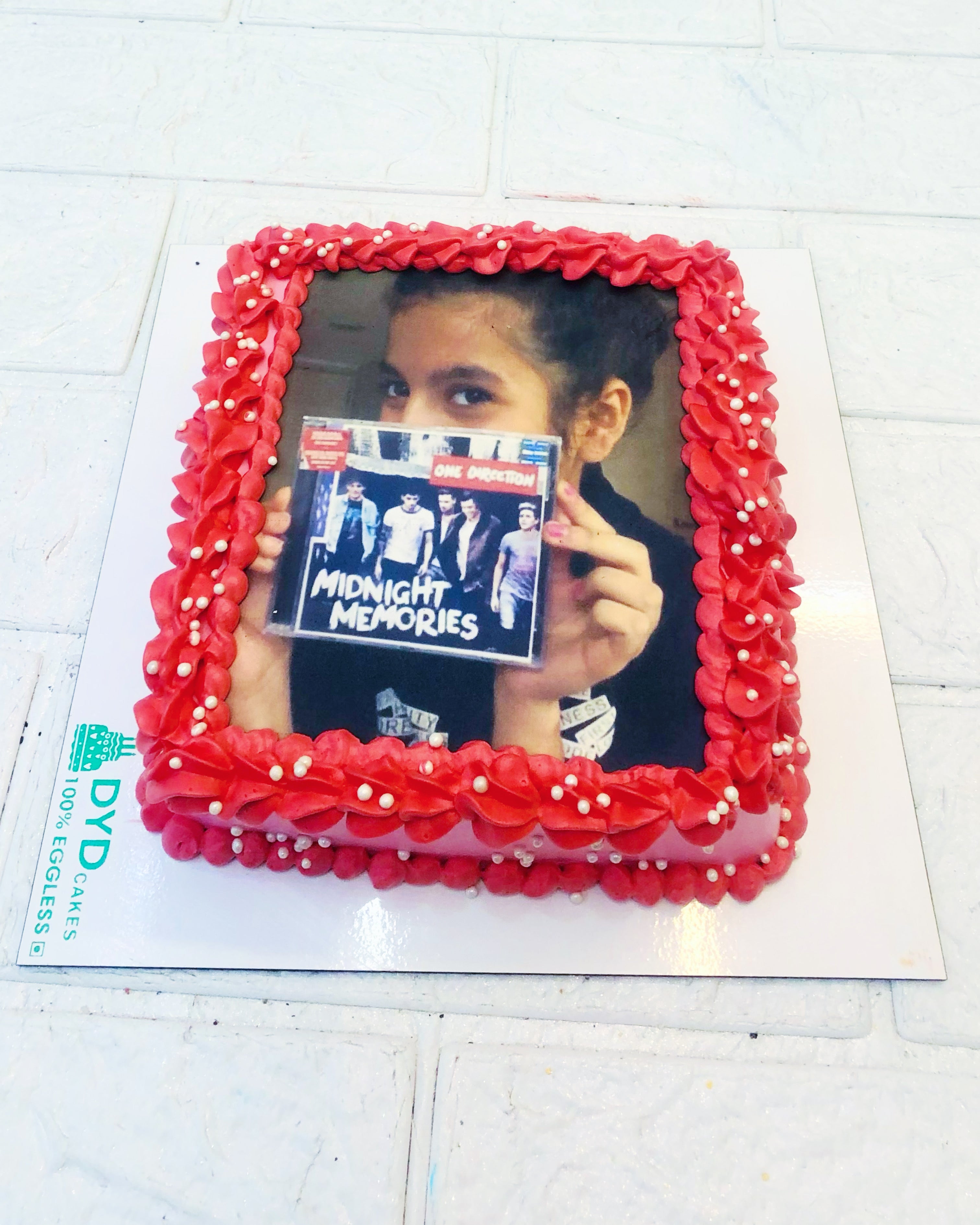 Strawberry Photo Cake