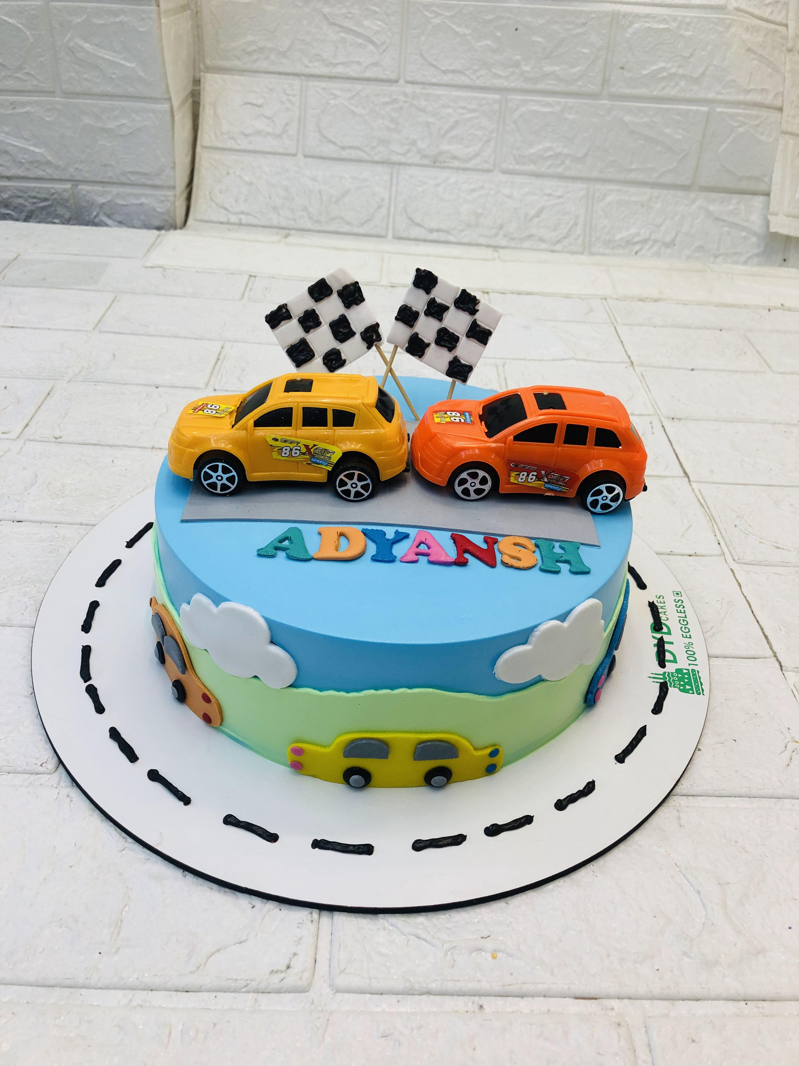 Car Race Cake