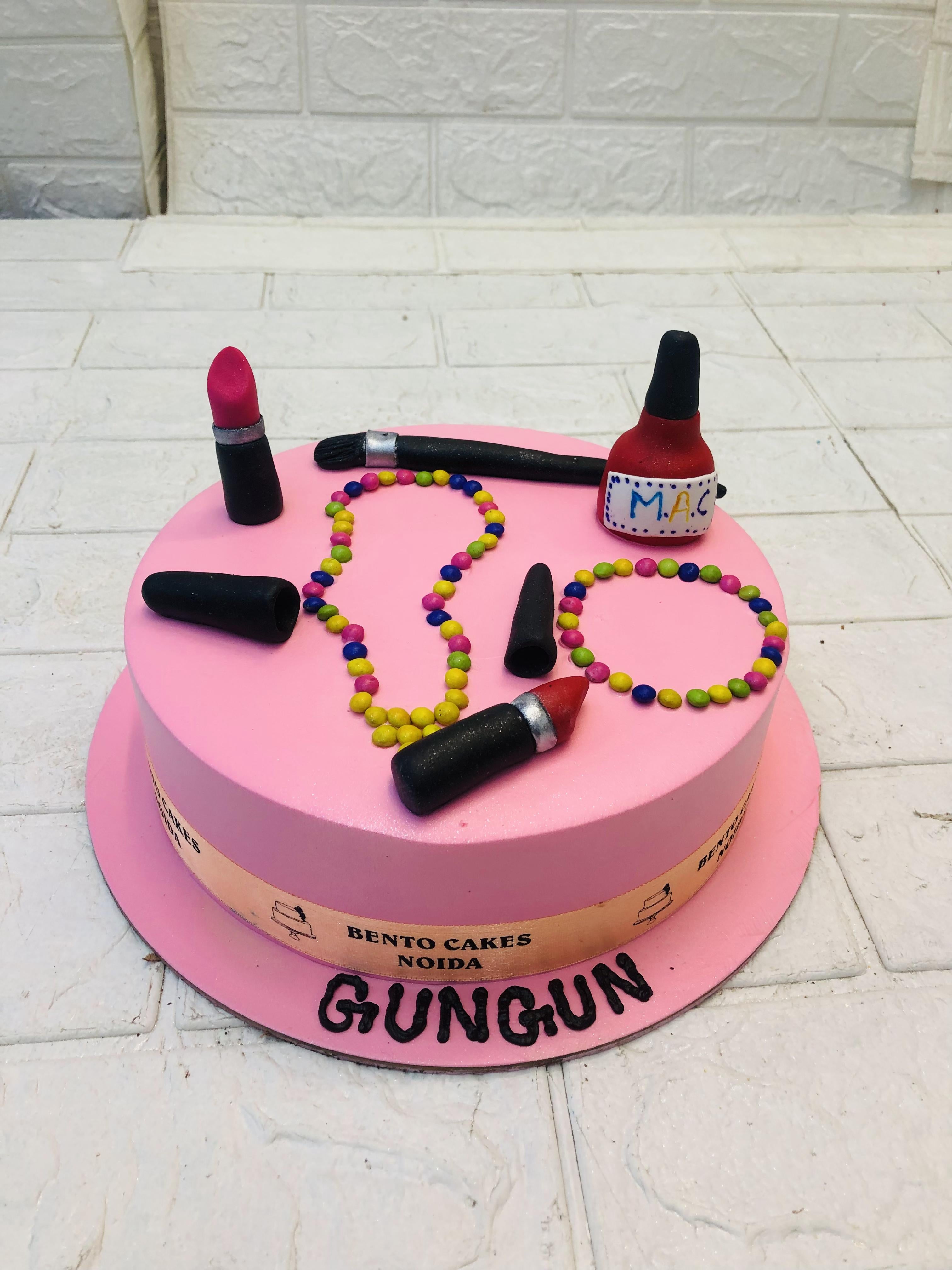Designer Makeup Birthday Cake