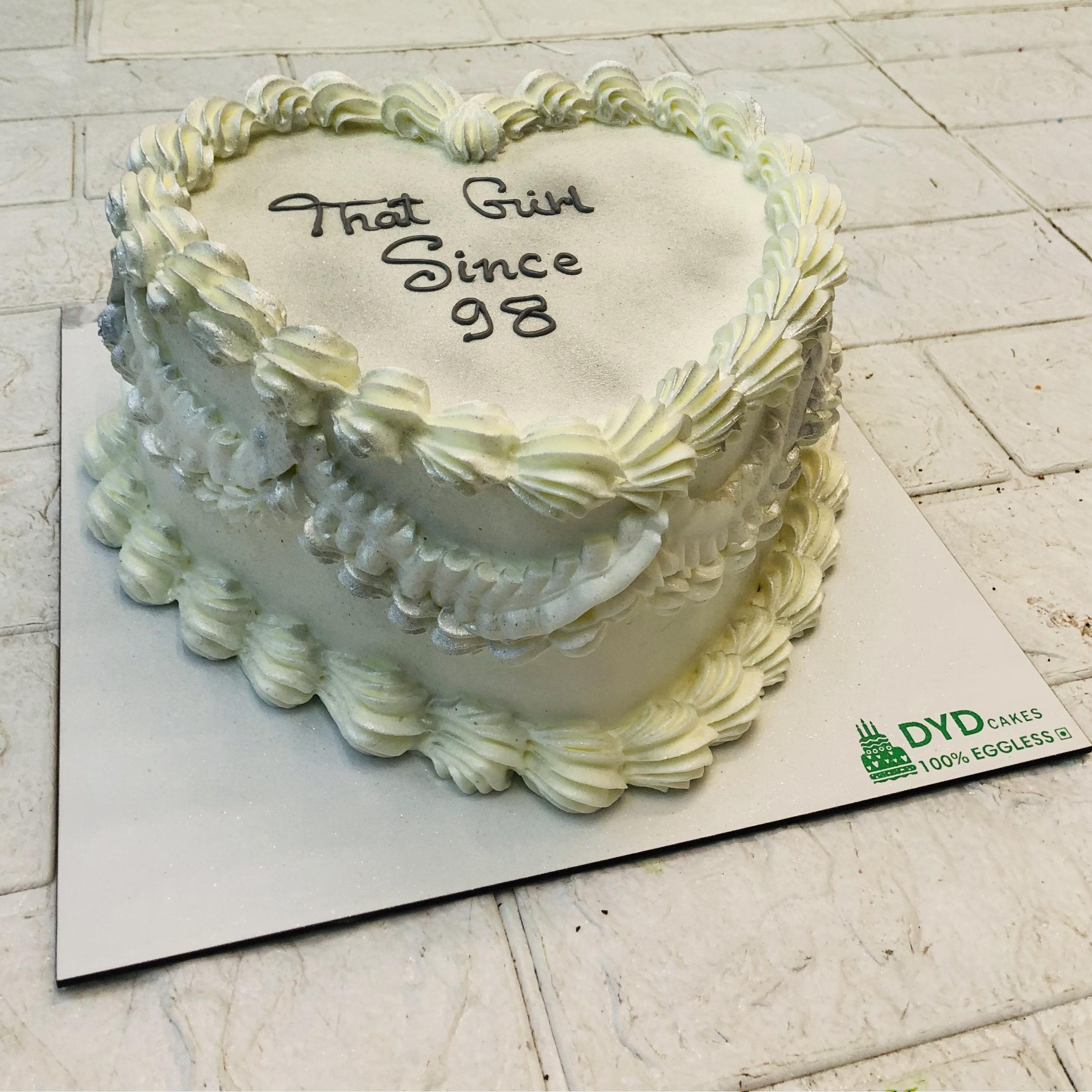 100% Eggless That Girl Aesthetic Cake in Noida , Greater Noida, Delhi from DYD Cakes