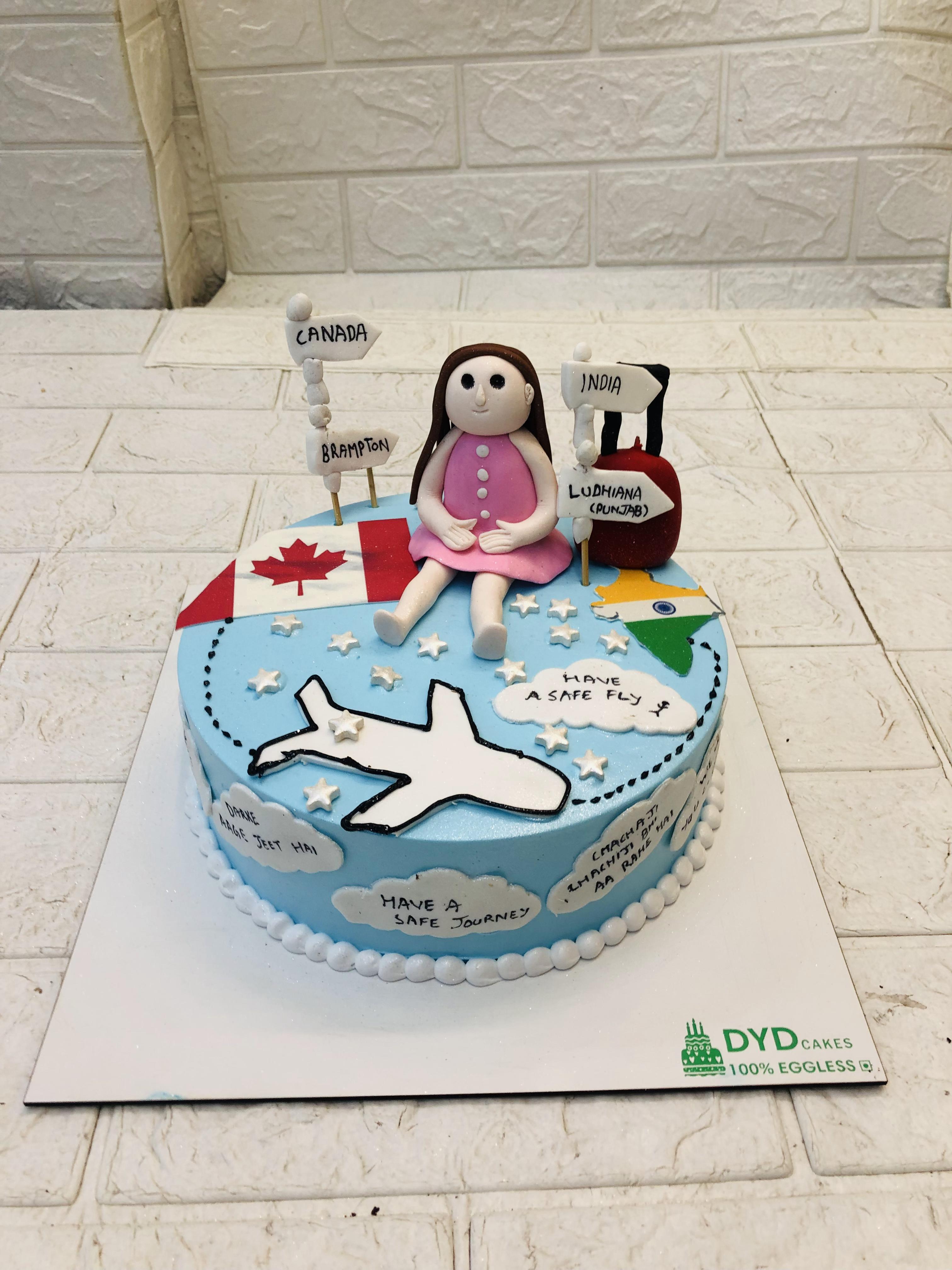 World Travel Theme Cake