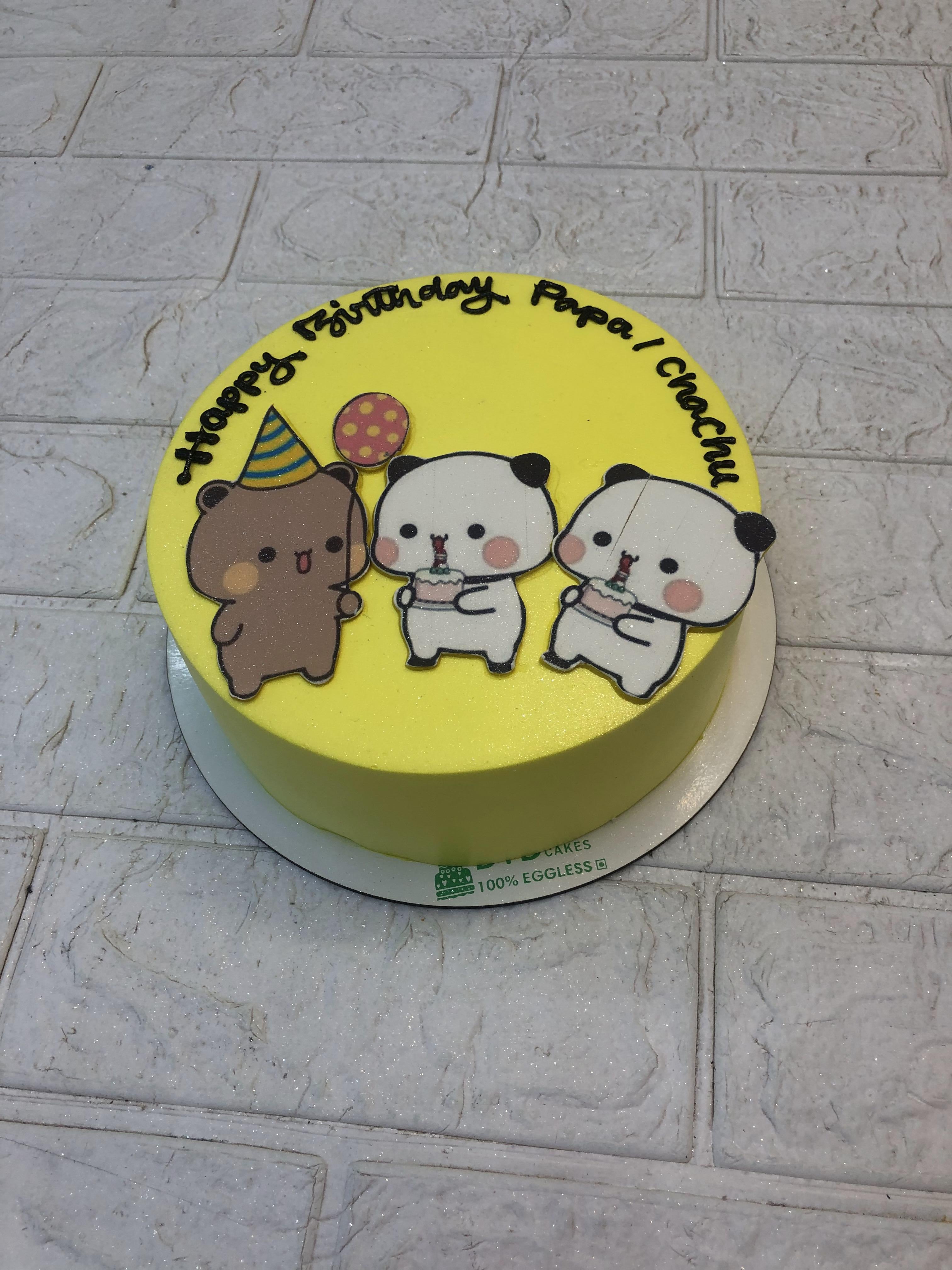 Cute Babu Dudu Yellow Cake