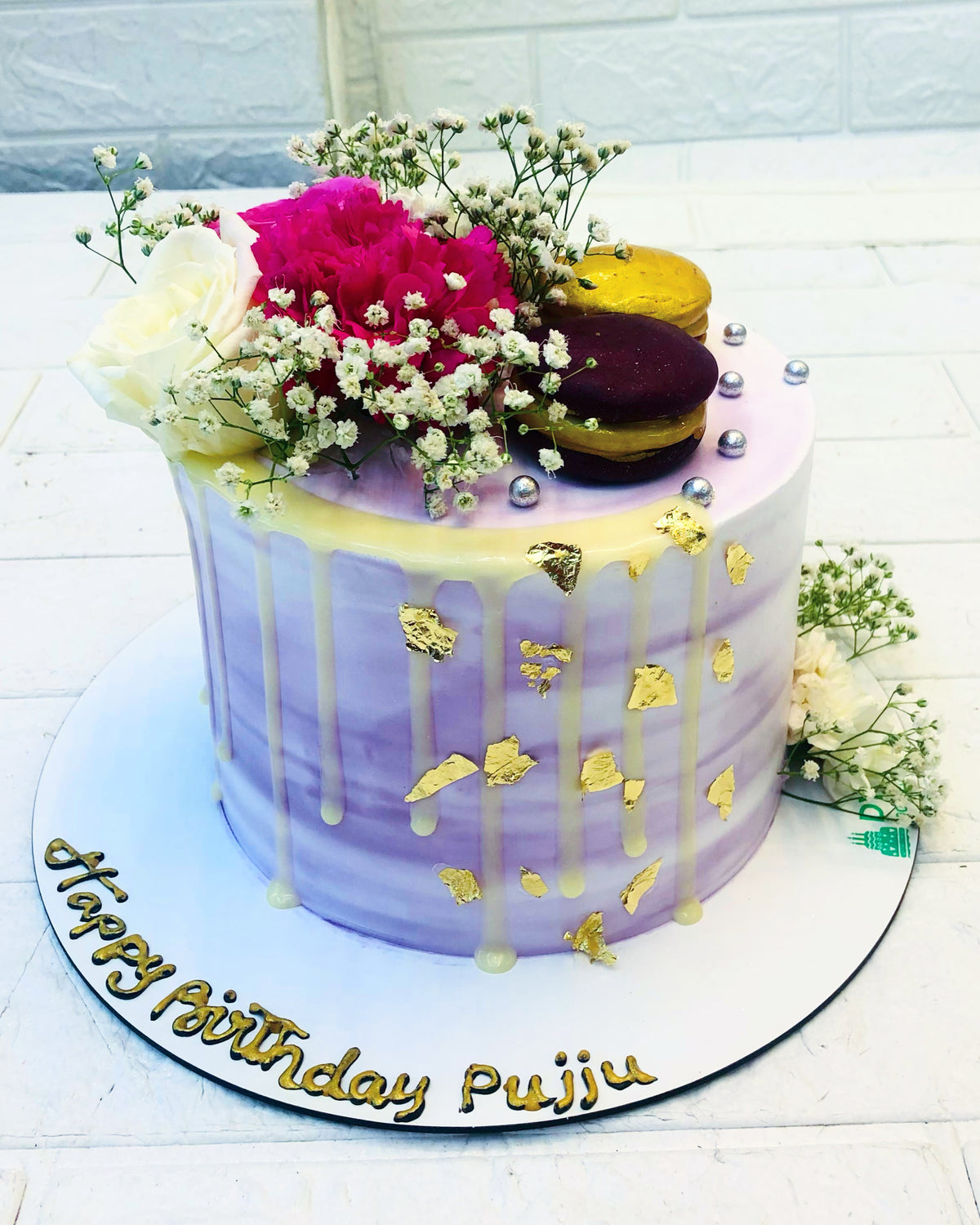 Beautiful Roses Purple Shade Cake
