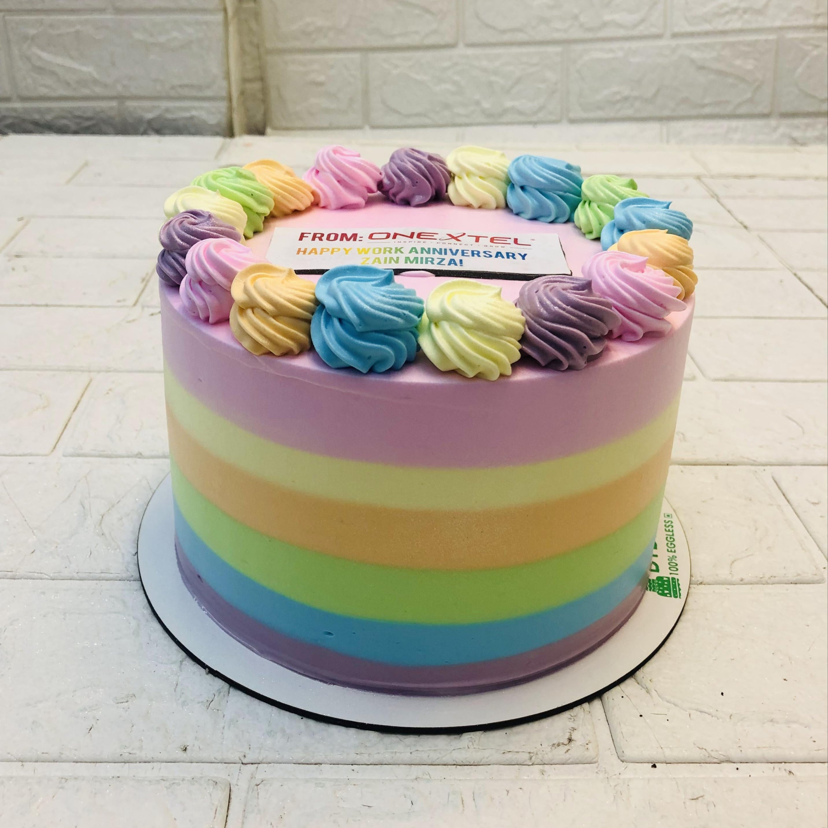 Simple Rainbow Cake