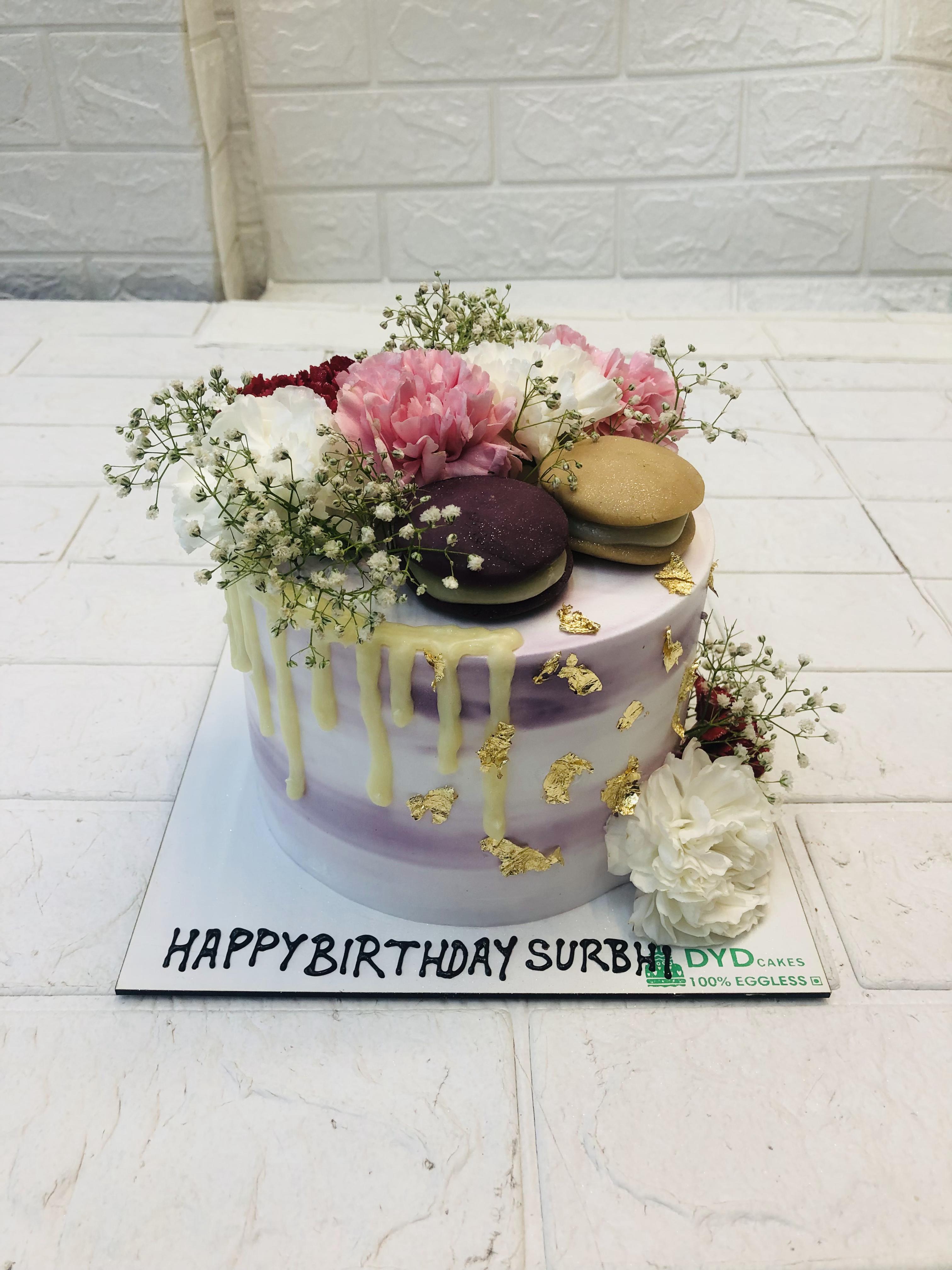 Multi Color Florals Aesthetic Base Cake