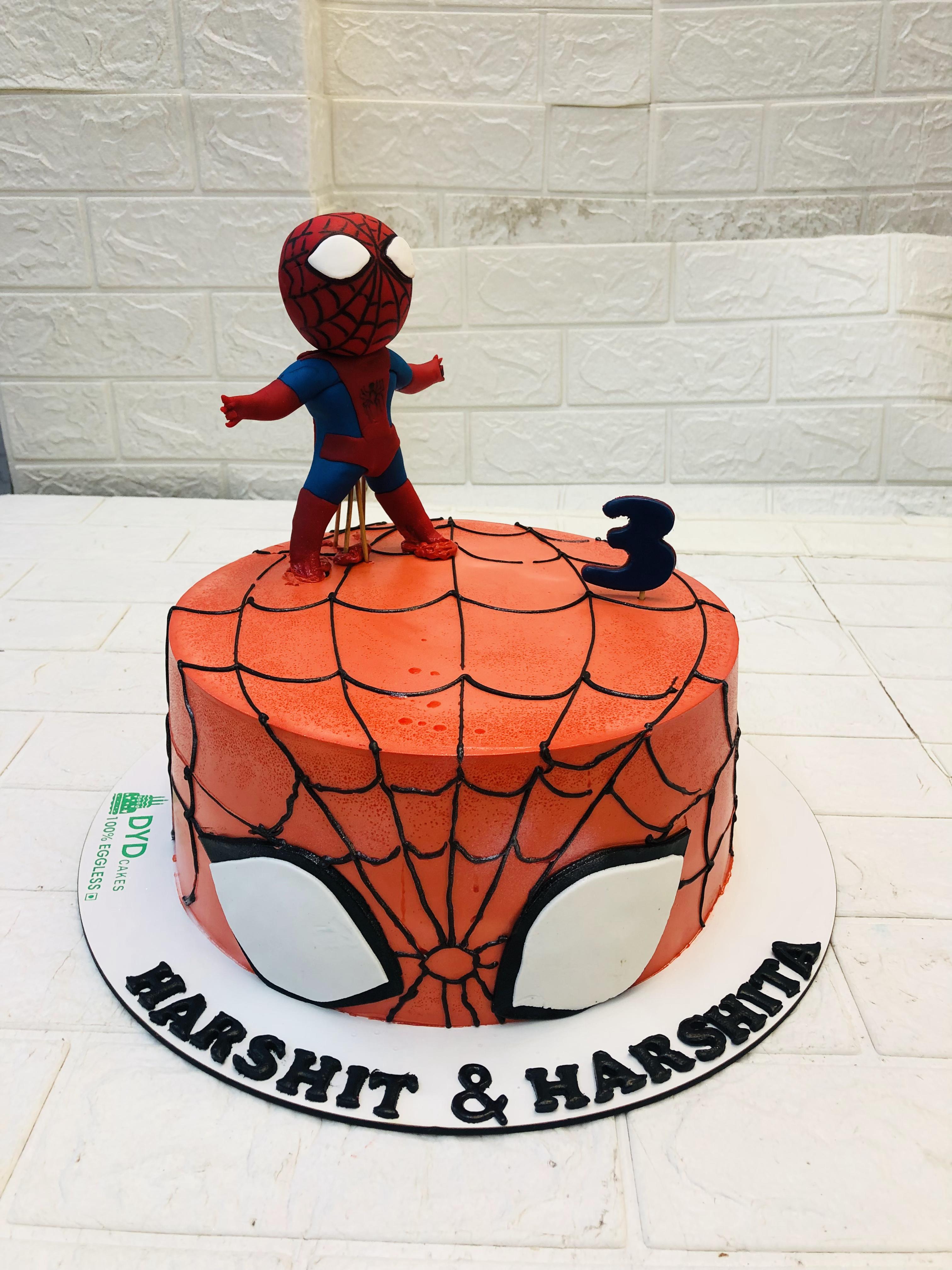 Spiderman Baby Face Cake