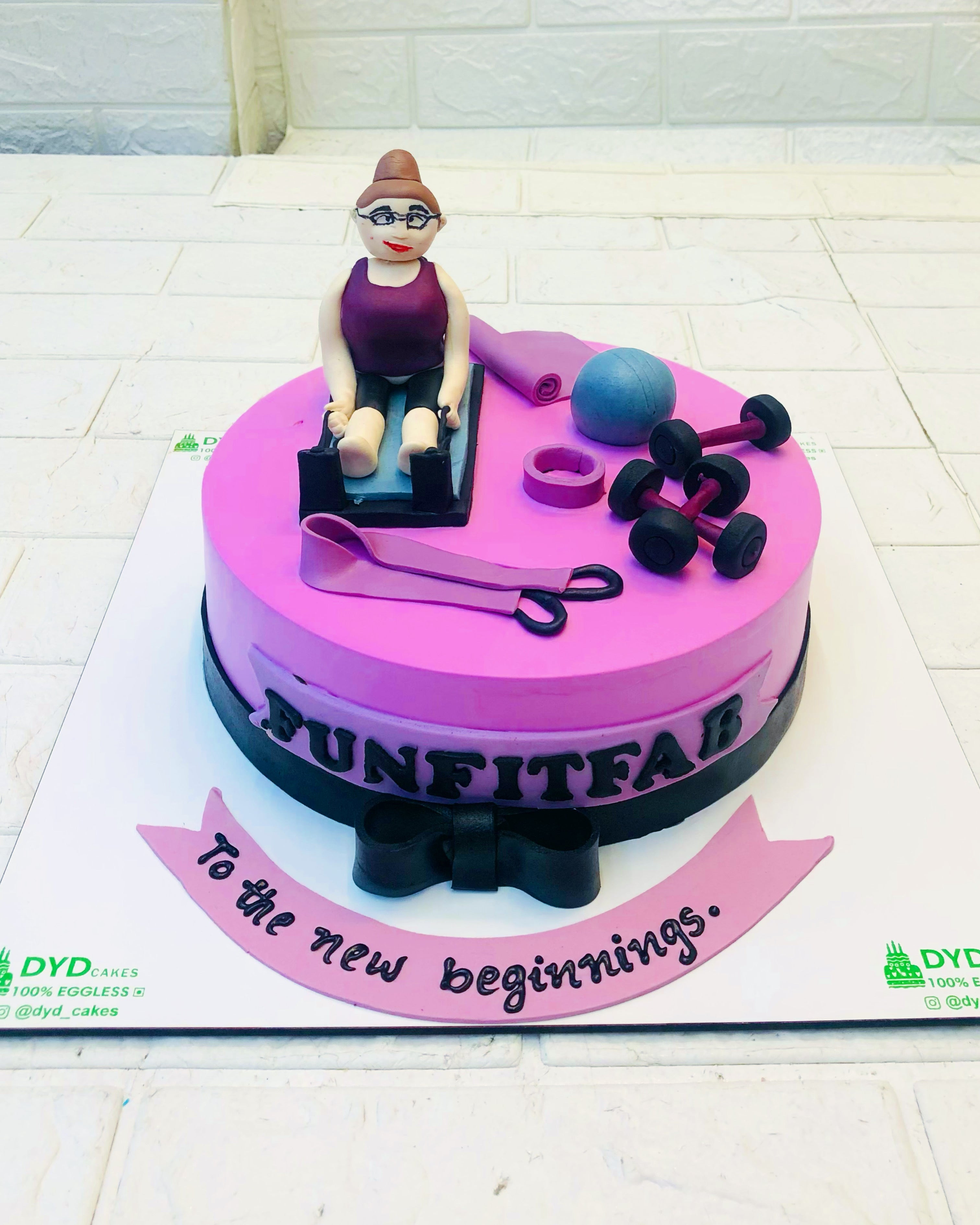 Pink Workout Cake