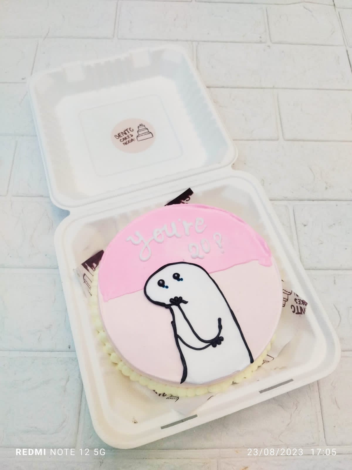 Mimi Birthday pink Theme Bento Cake