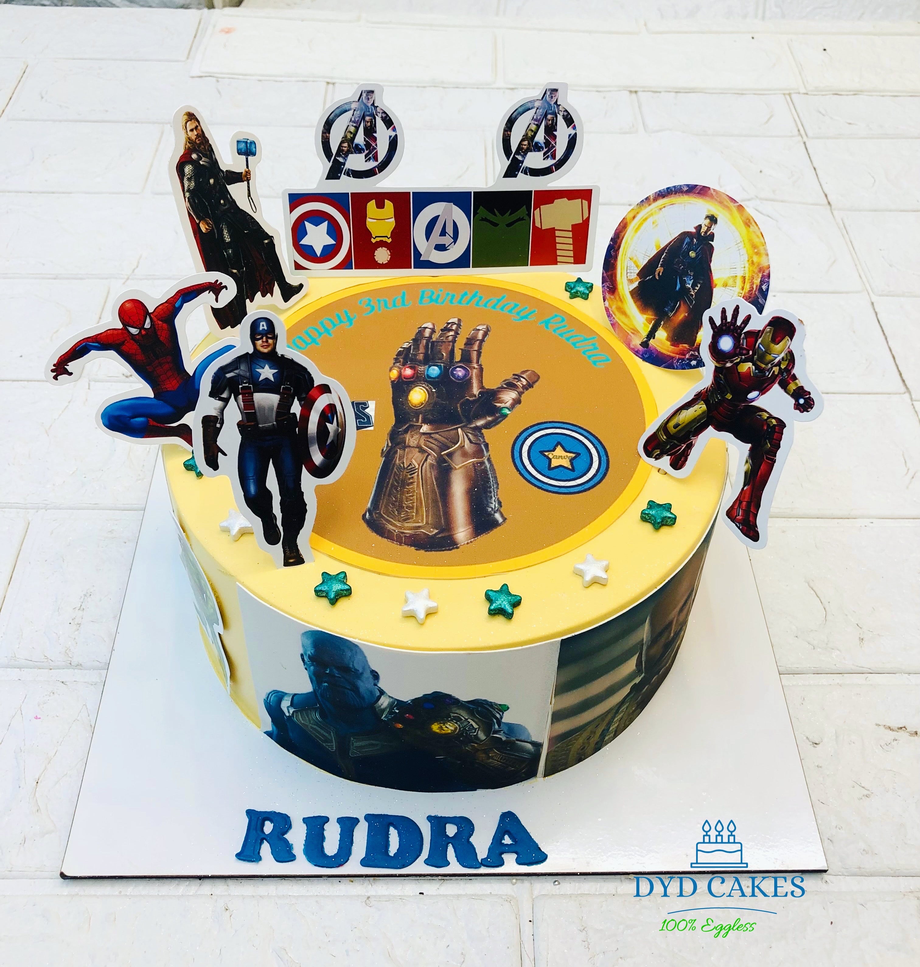 Avenger Theme Cake 3