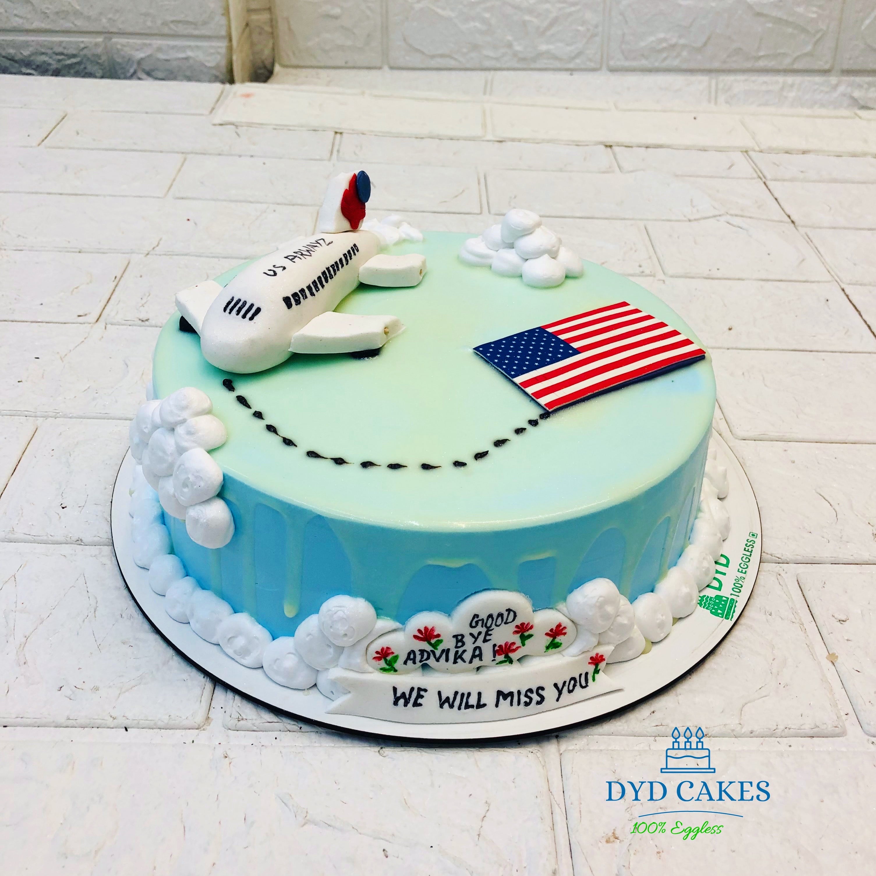 USA Travel Theme Cake