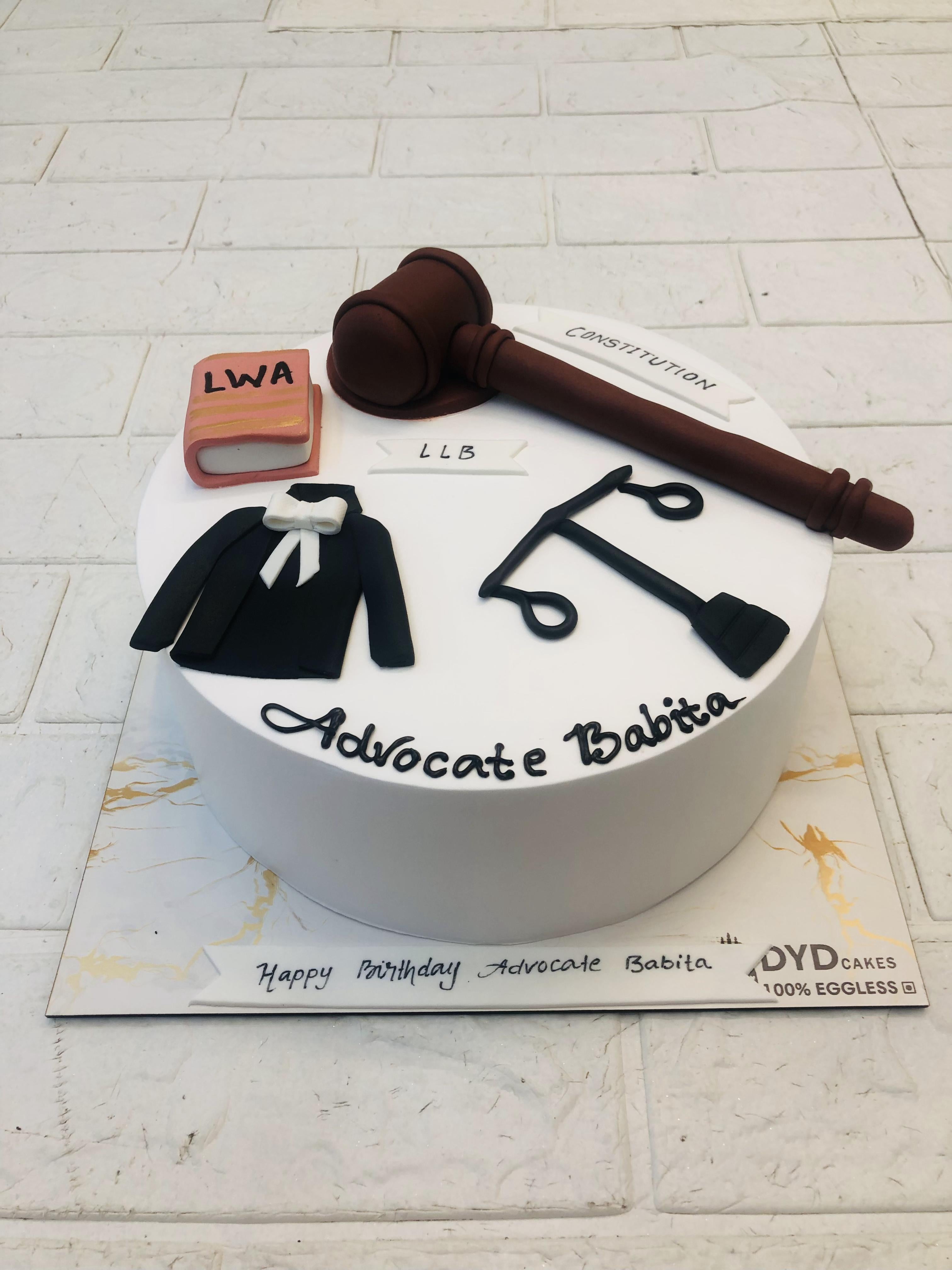 Lawyer Birthday Cake