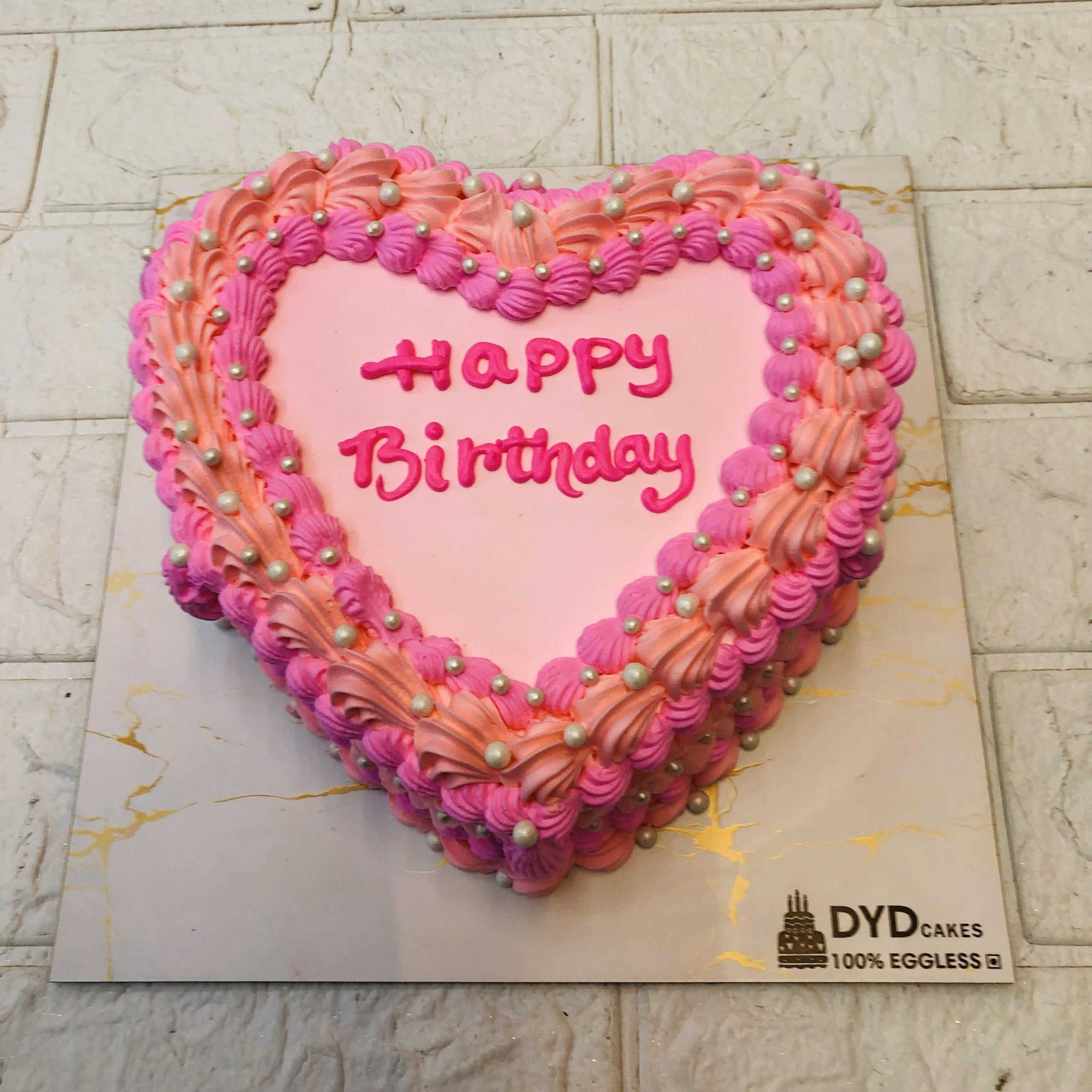 100% Eggless White Pearl Sprinkles Cake in Noida , Greater Noida, Delhi from DYD Cakes