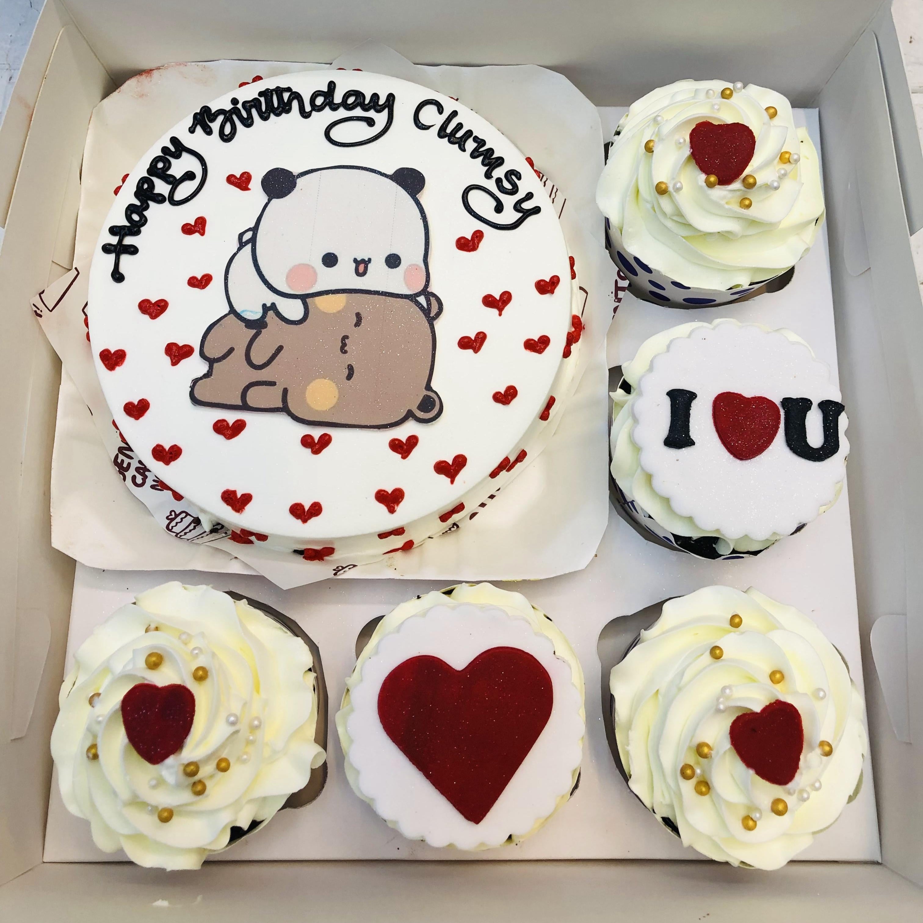 Love Theme Bento Combo Cake