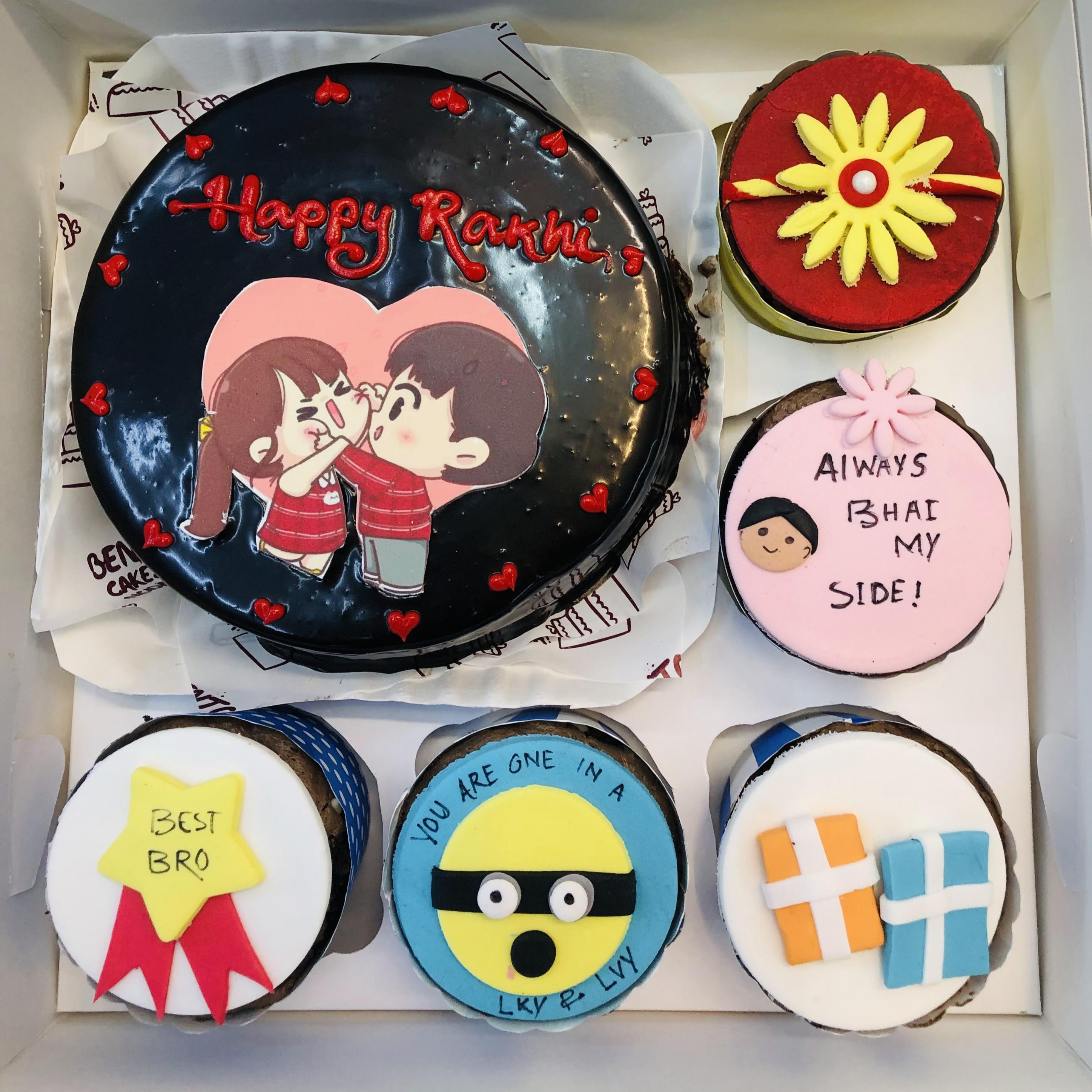 Brother Theme Bento Combo Cake