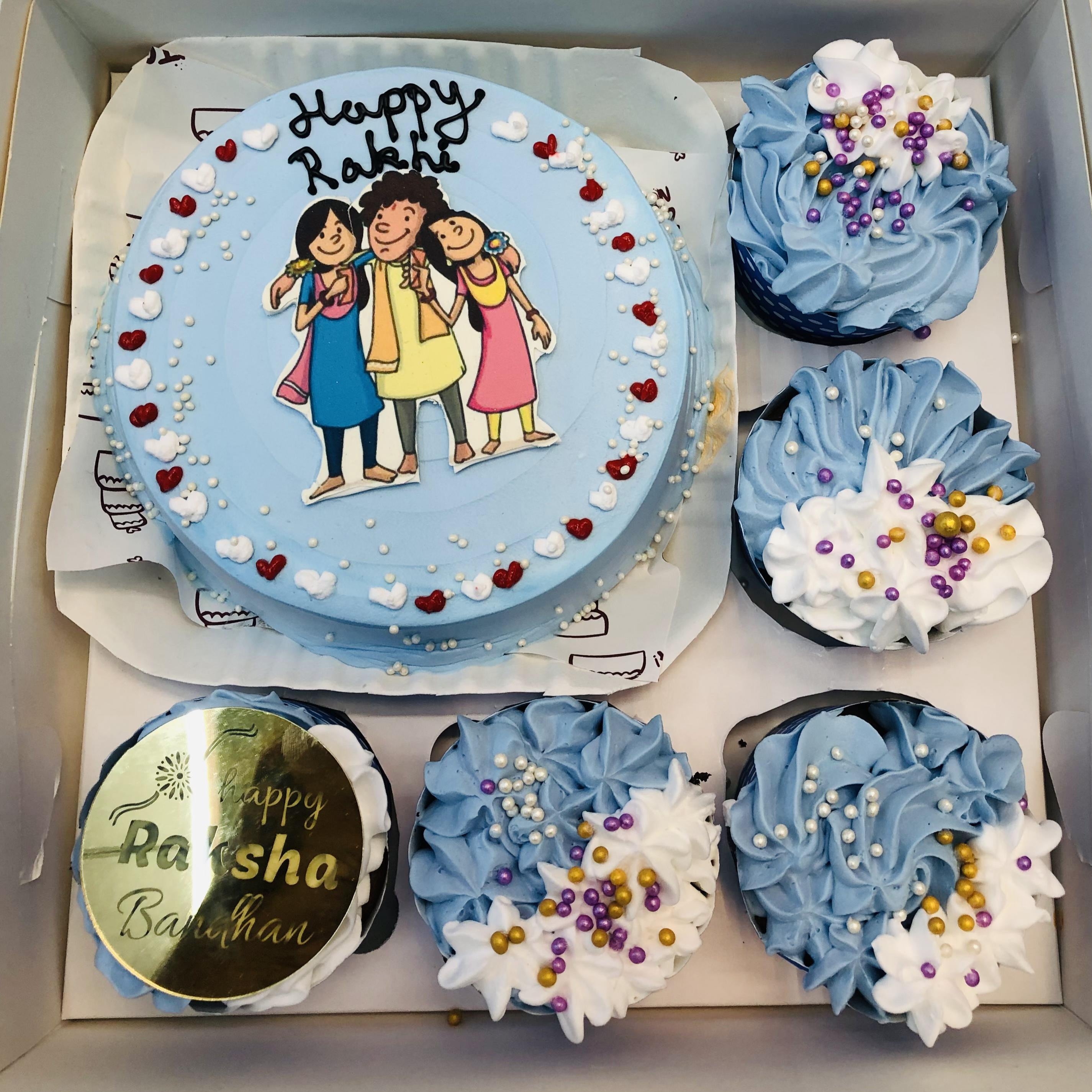 Rakhi Theme Bento Combo Cake