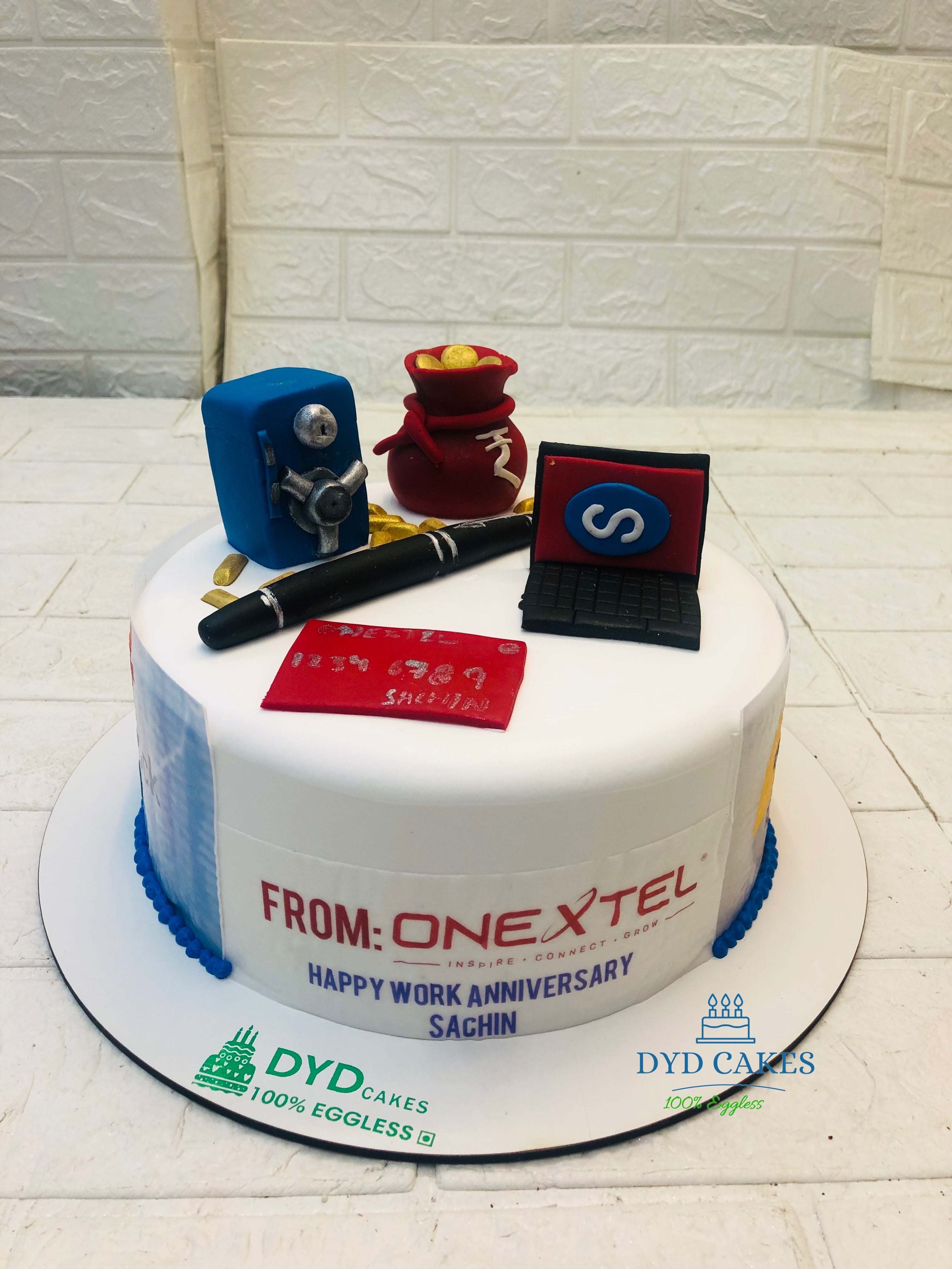 Profession Aniversary Theme Cake