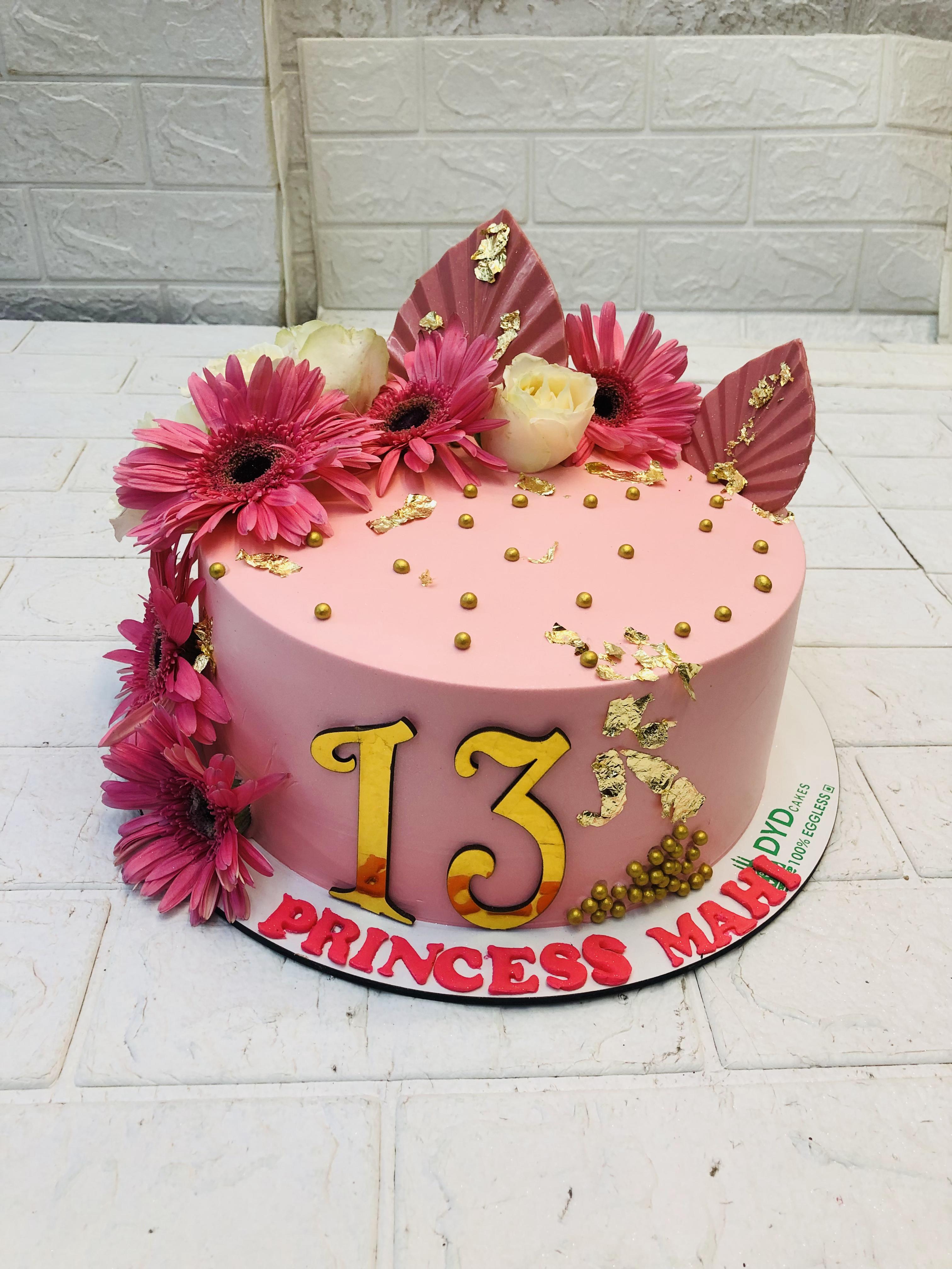 Pink Flavors Theme Cake