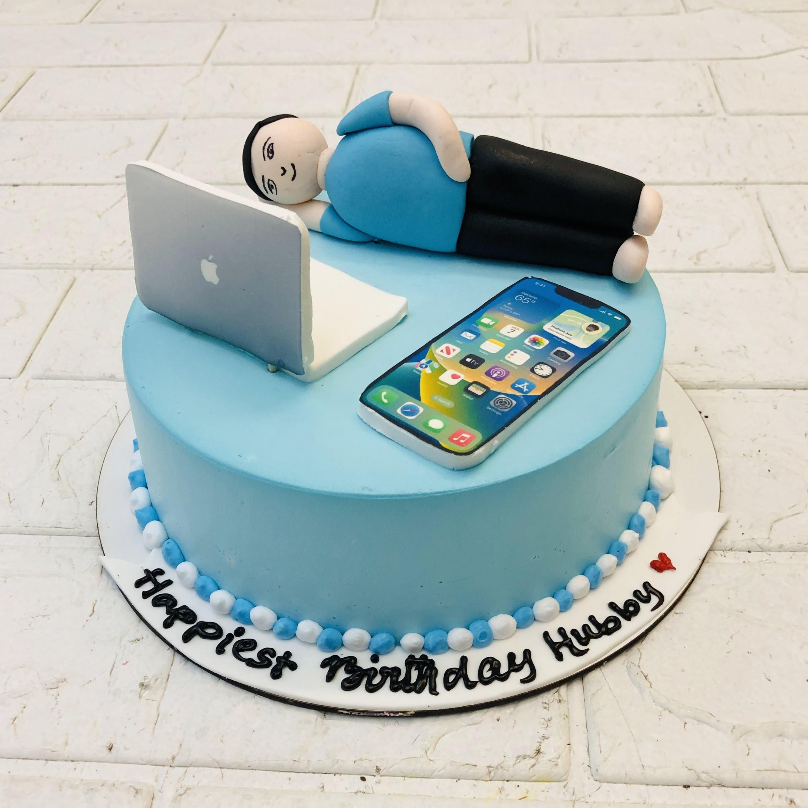 Sleepy Hubby Theme Cake