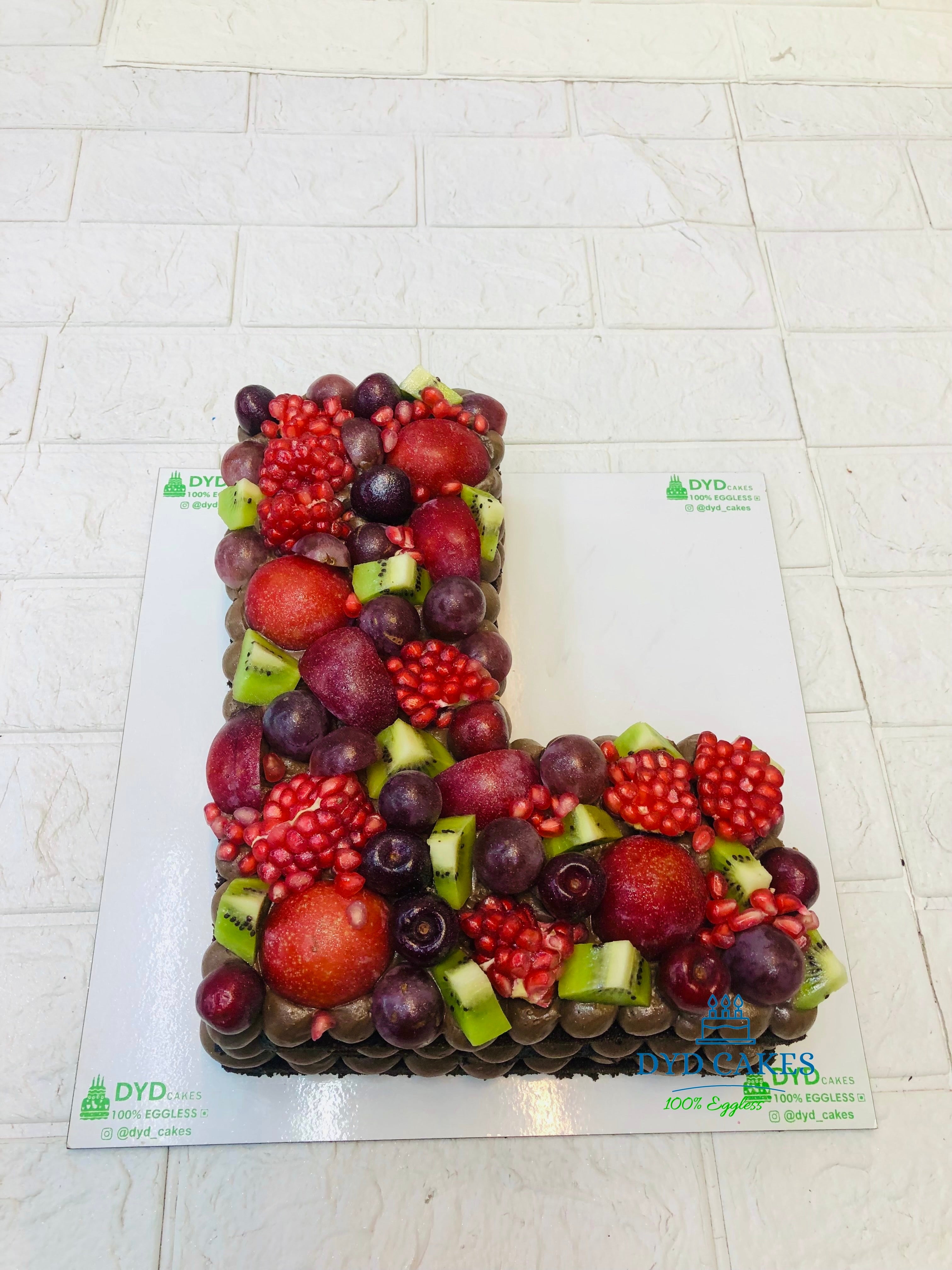 Berry Sweet Monogram Cake