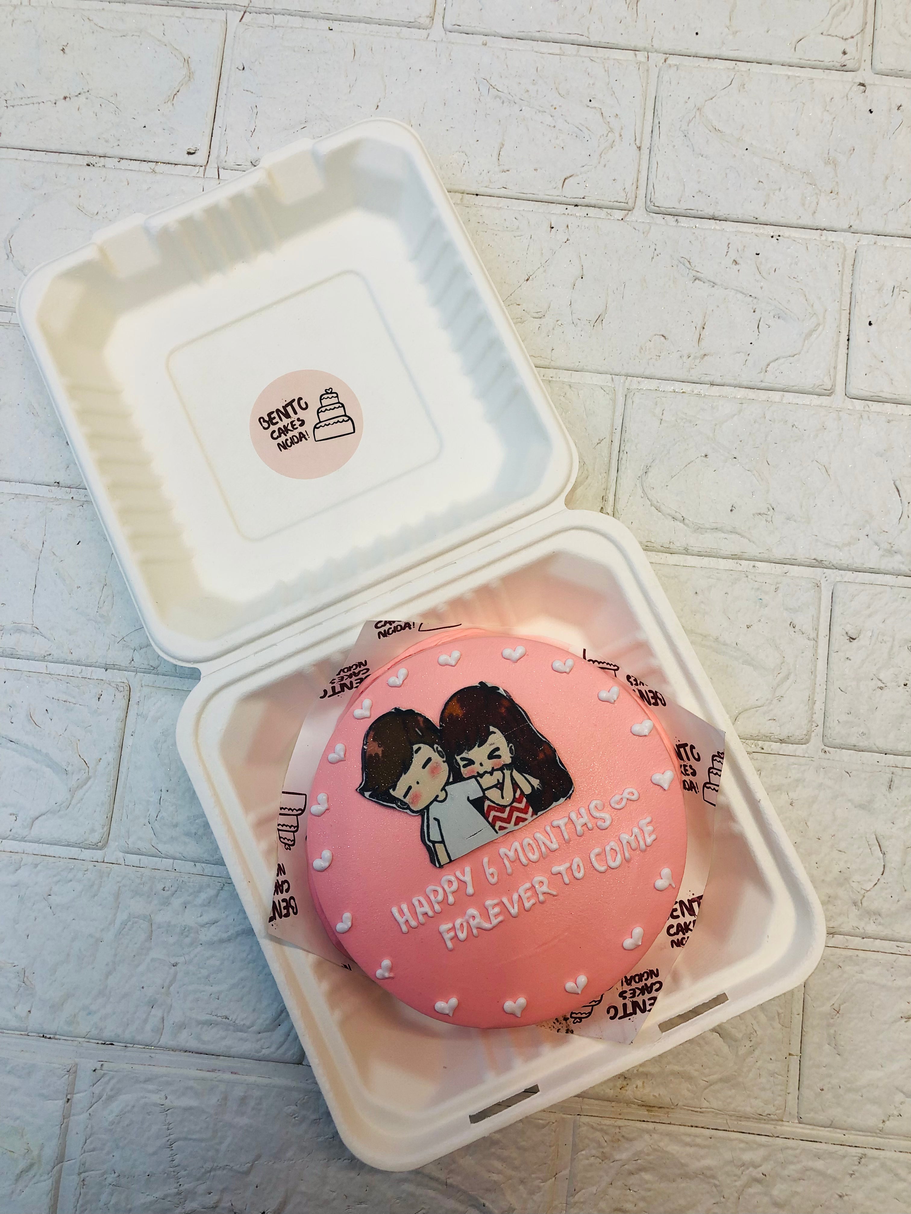 Six Months Anniversary Bento Cake