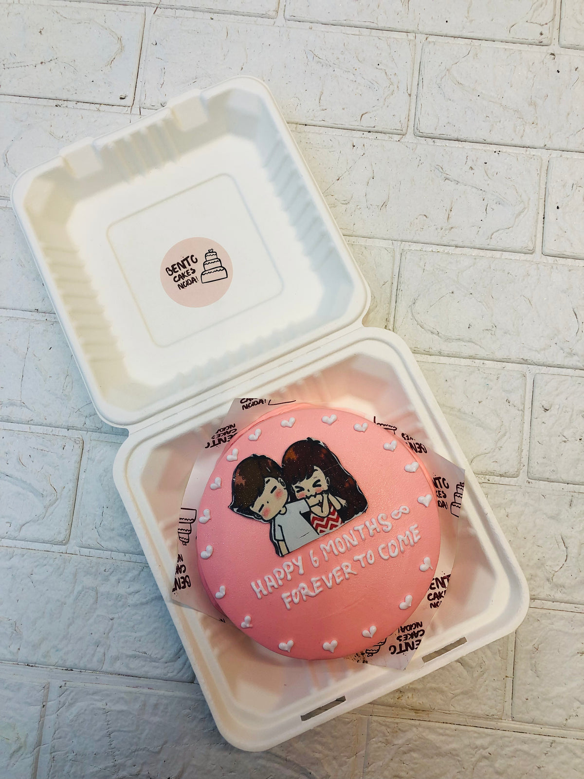 Six Months Anniversary Bento Cake