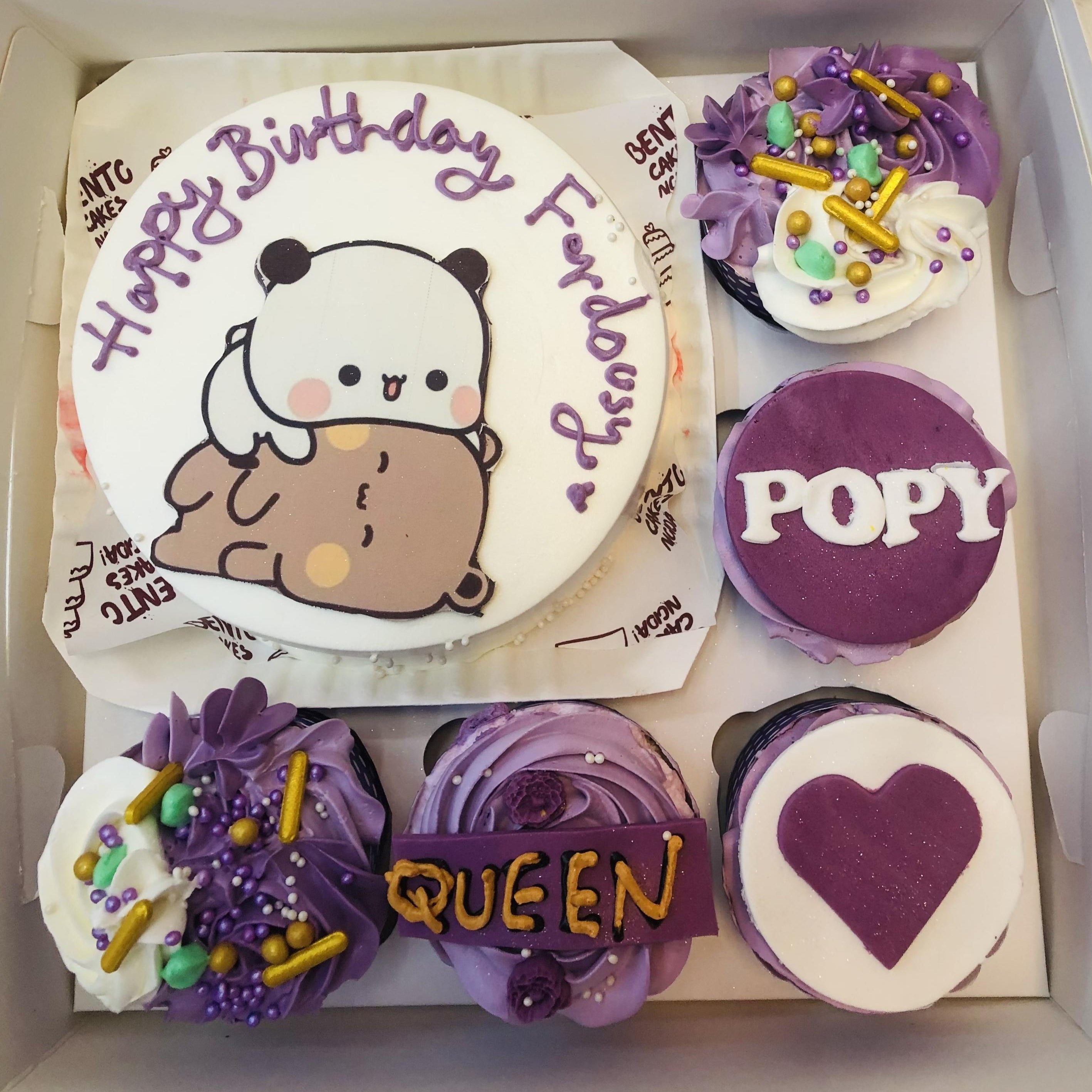 Bubu Dudu Purple Bento Combo Cake