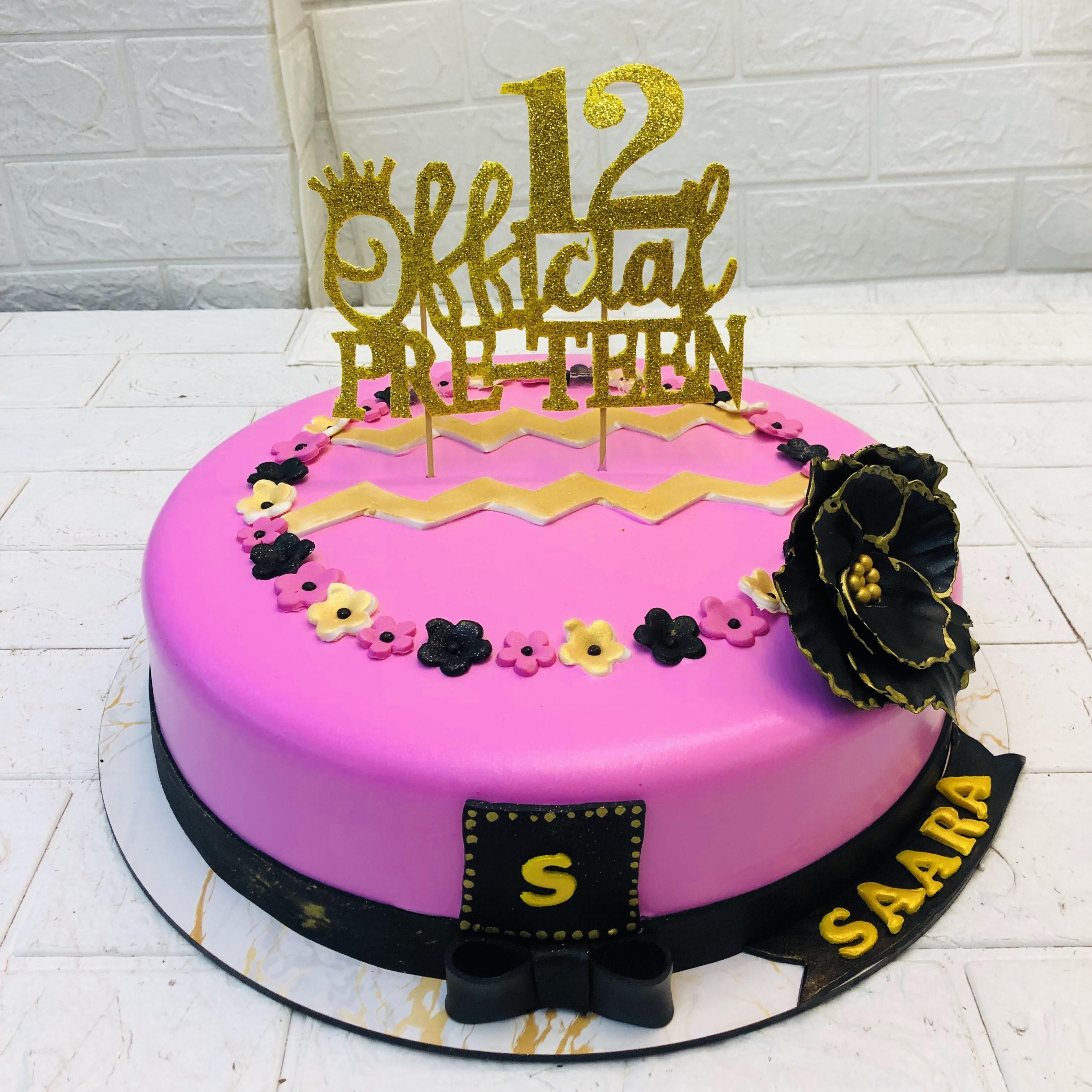 Official Pre Teen Theme Pink Cake